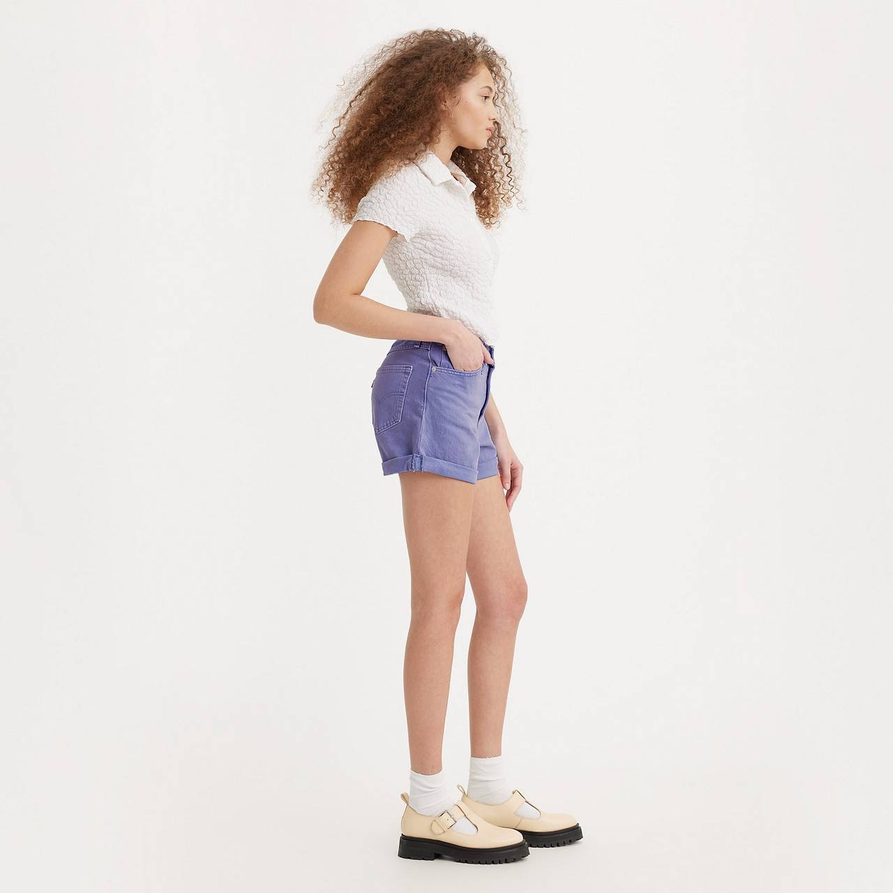 ROLLED '80S MOM WOMEN'S SHORTS - 4