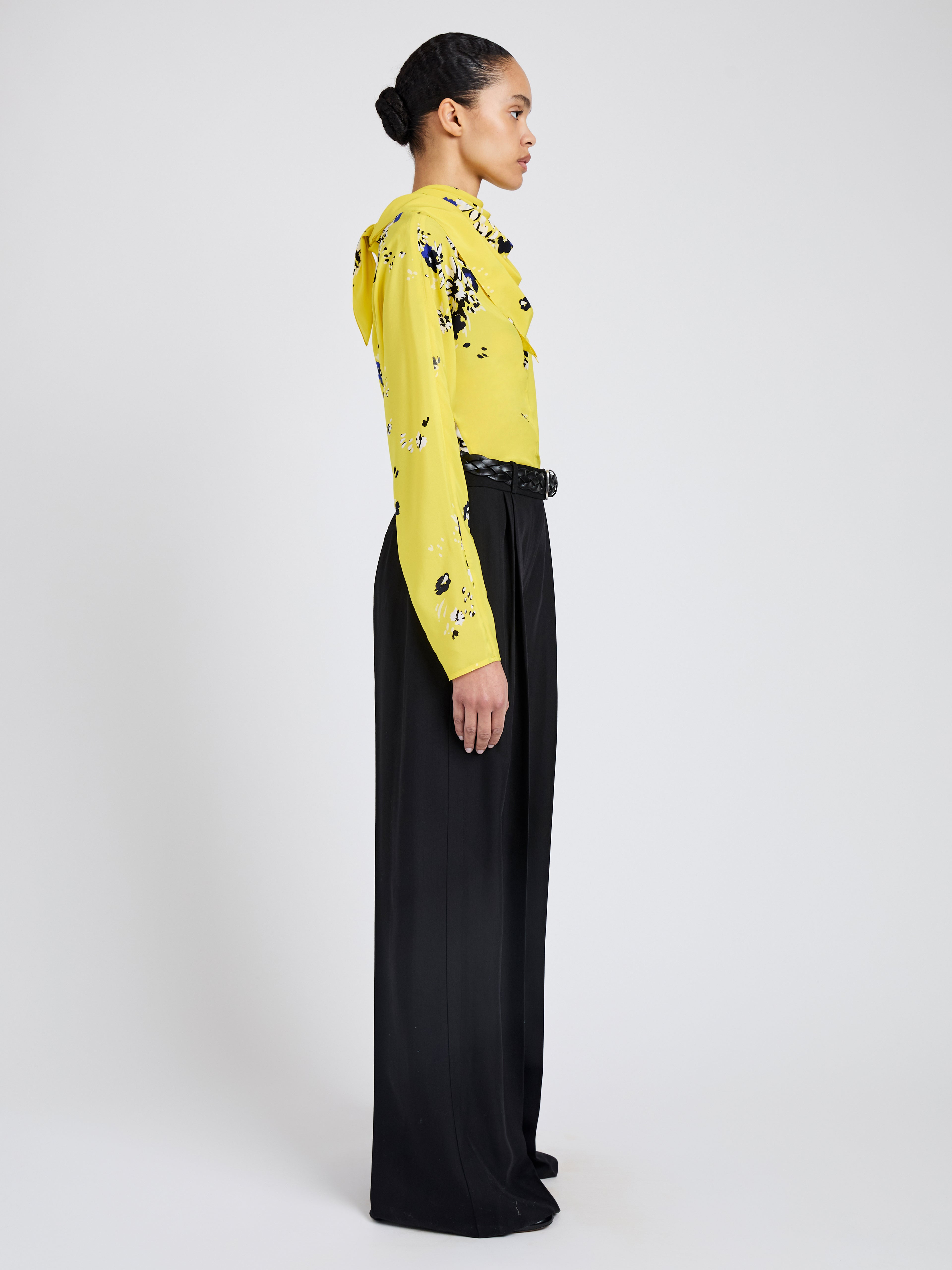 Ysabelle Top in Printed Silk Viscose - 4