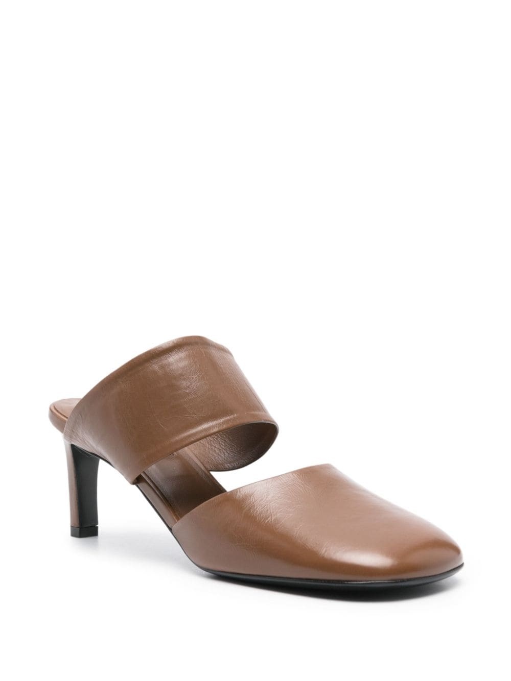65mm square-toe mules - 2
