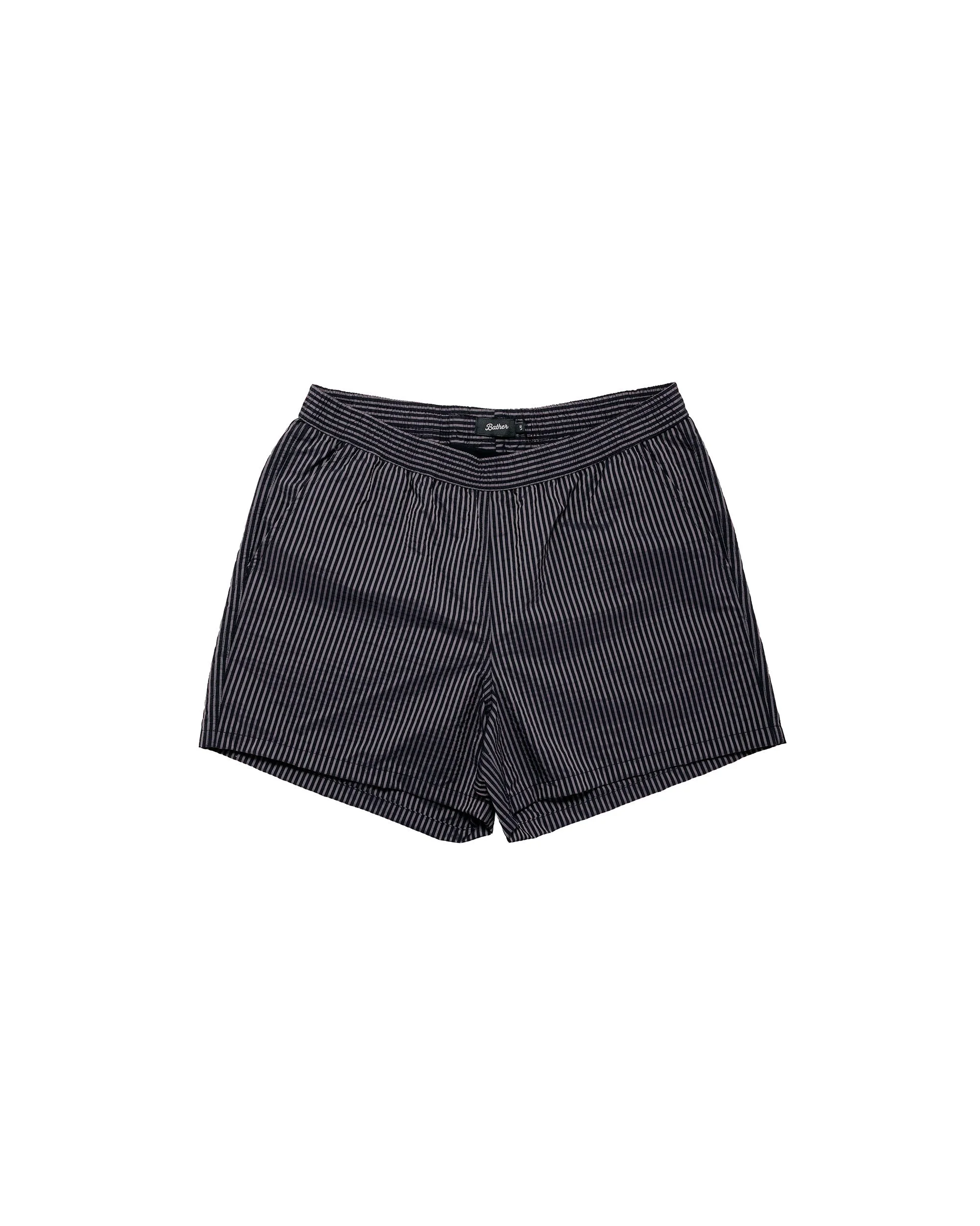 Black Seersucker Modern Trunk - 1