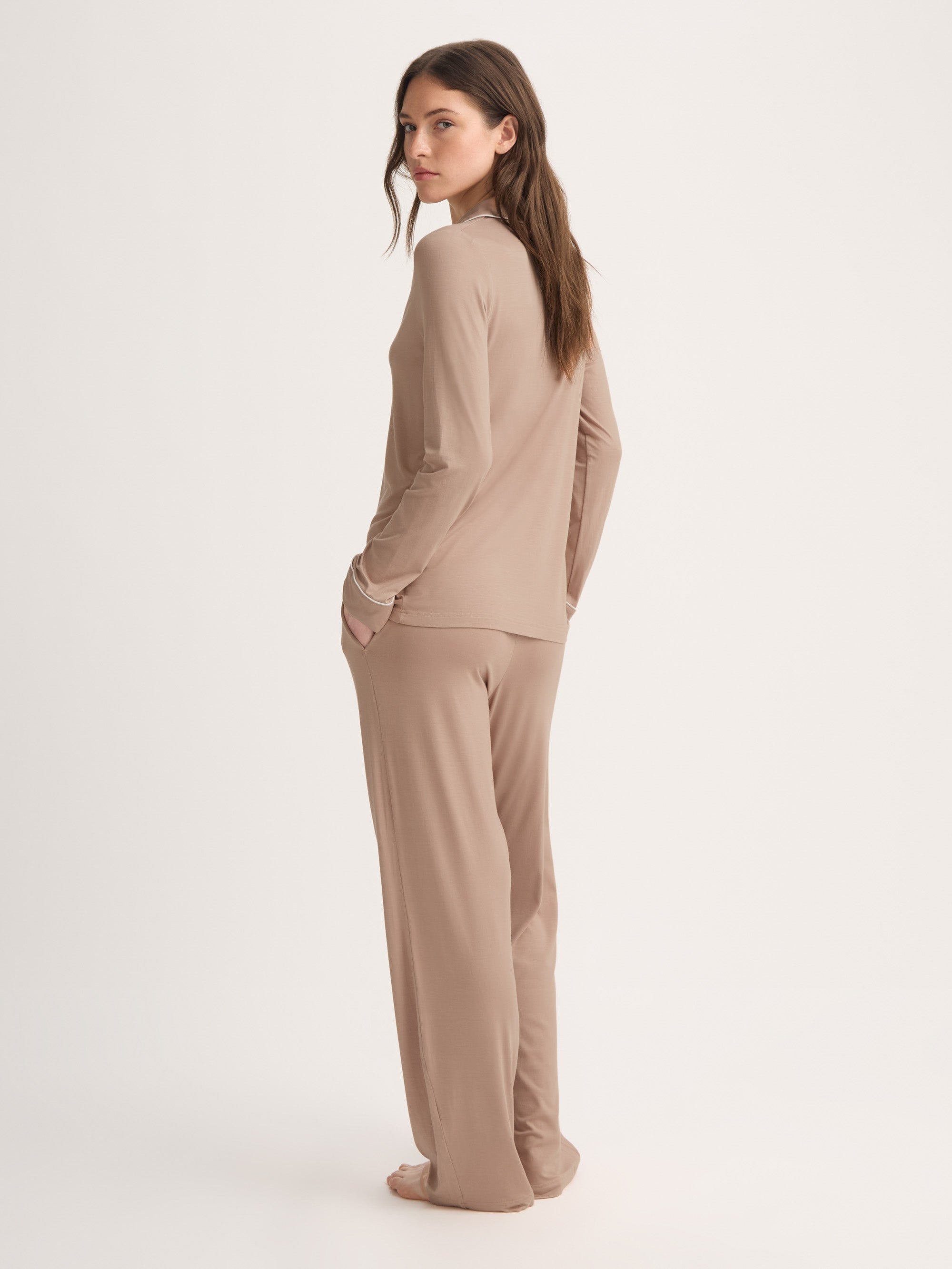 Women's Pajamas Lara Micro Modal Stretch Almond Blush - 3