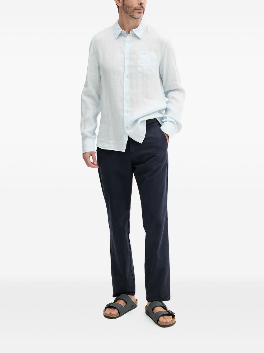 patch-pocket long-sleeve shirt - 2