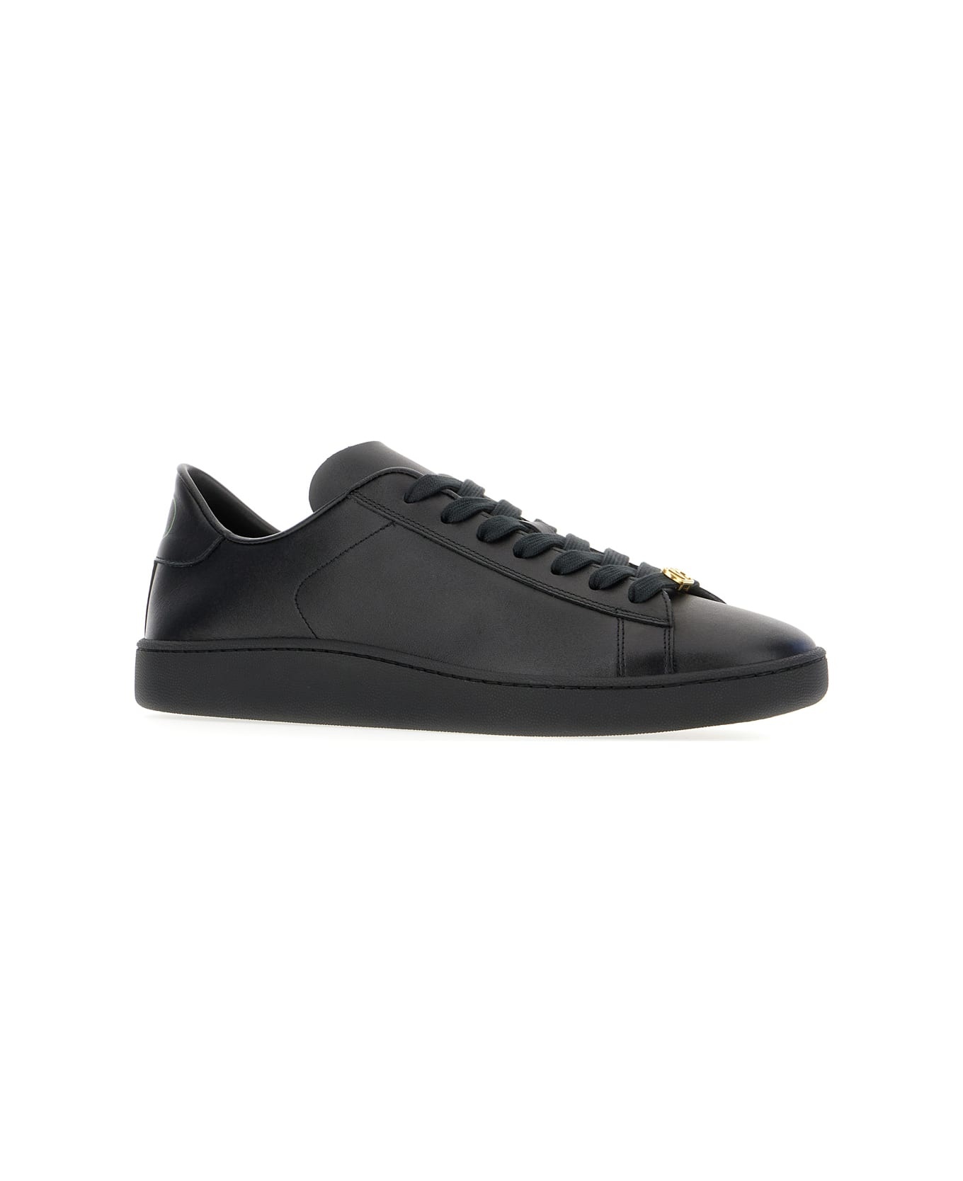 Black Leather Sneakers - 2