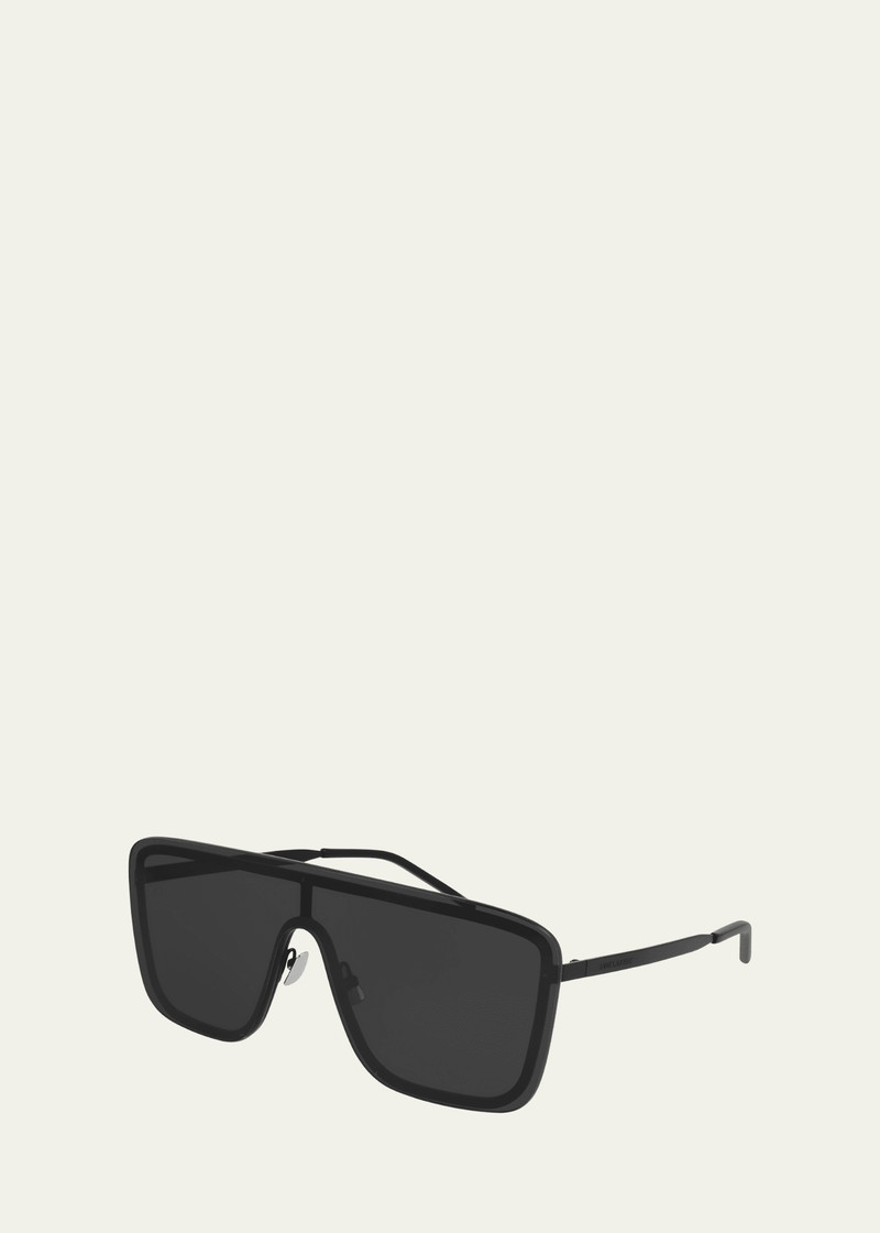 SAINT LAURENT Unisex Mask Metal Shield Sunglasses outlook