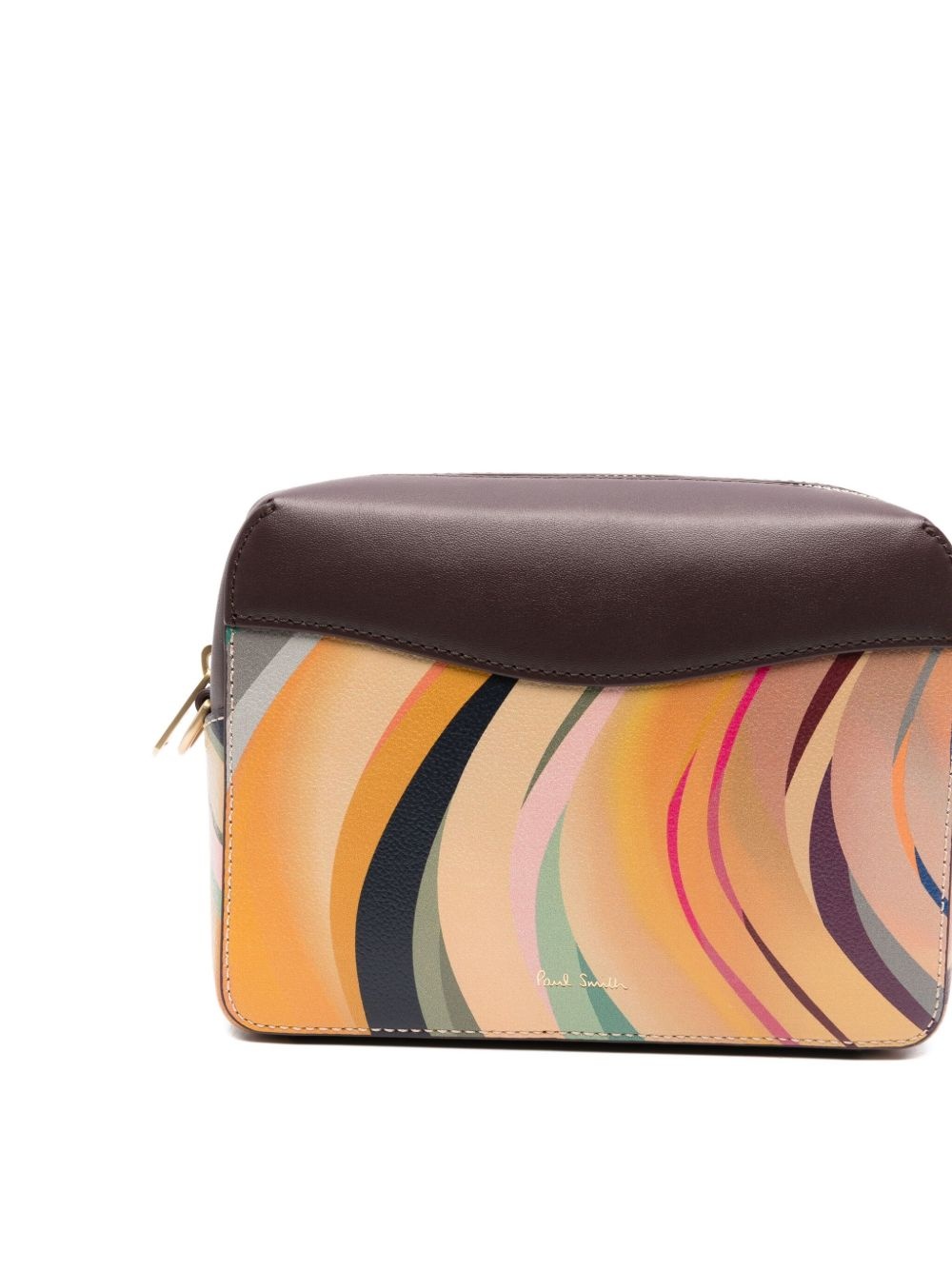 Dusky swirl-pattern leather cross body bag - 3