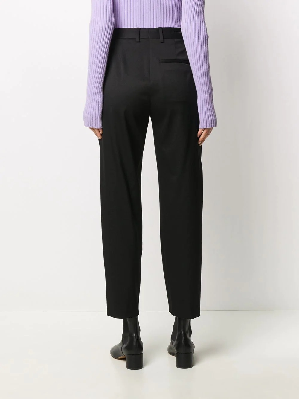 zip-cuff tailored trousers - 4