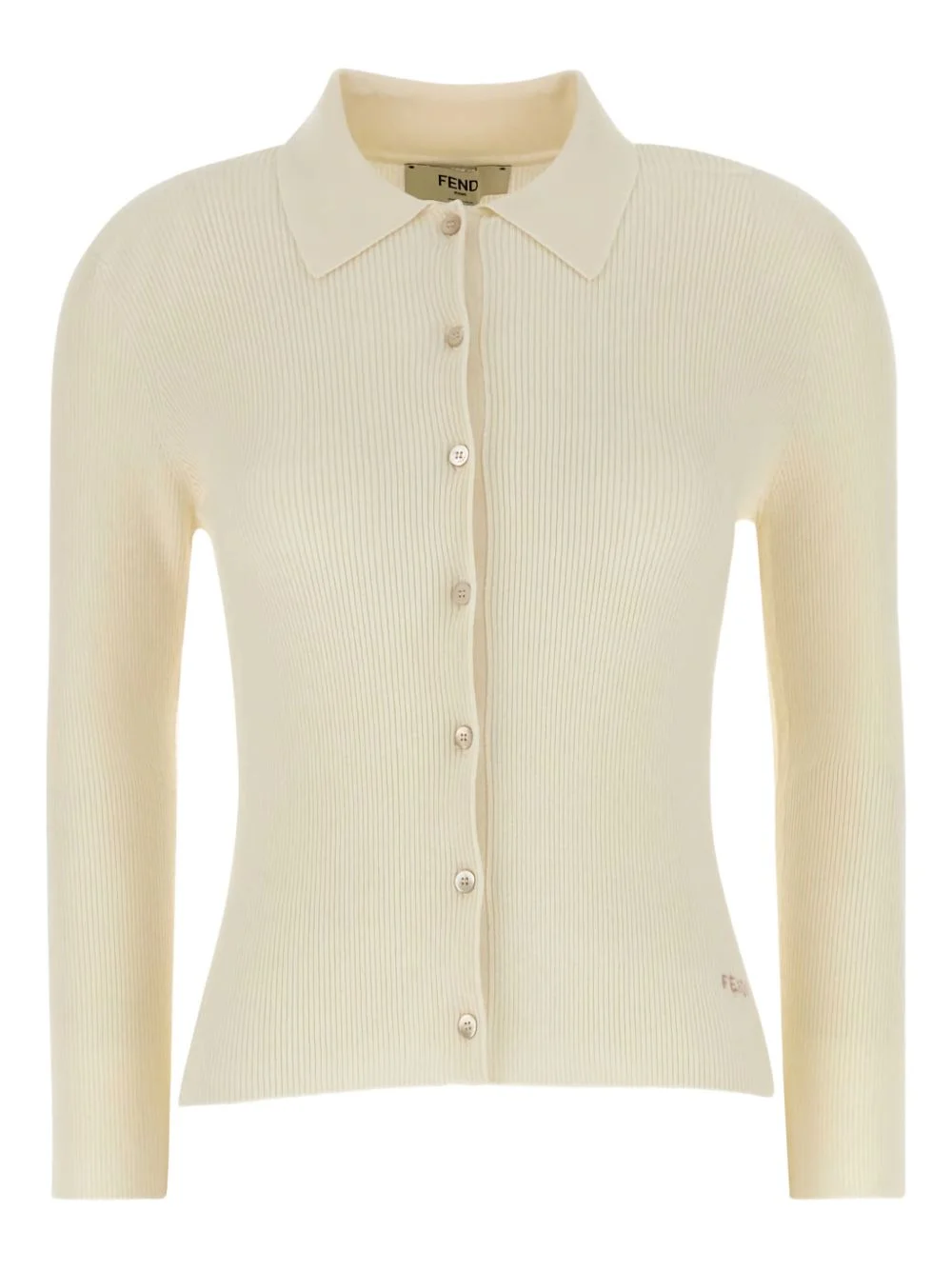 ribbed-knit shirt - 1