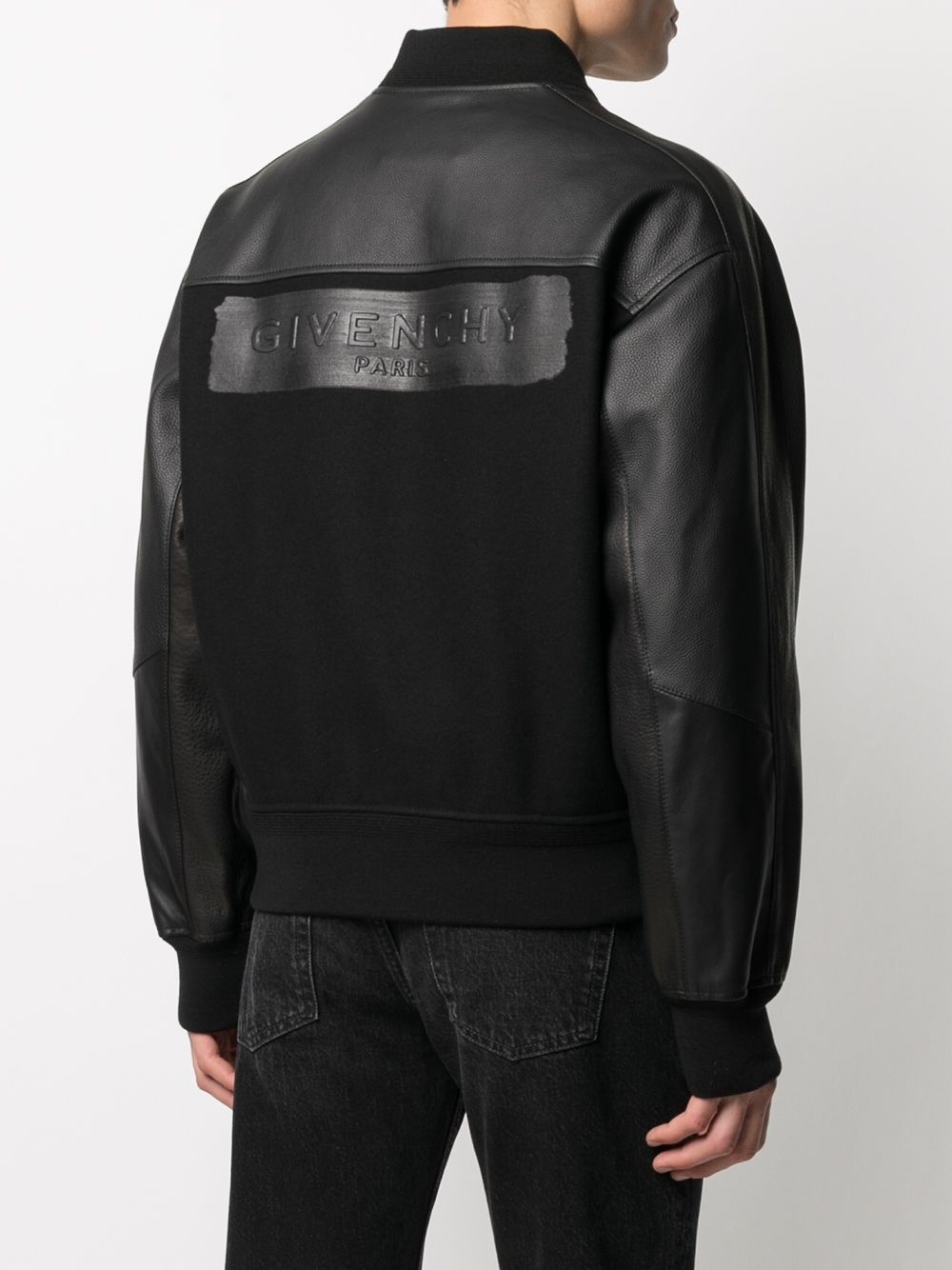 rear logo bomber jacket - 4