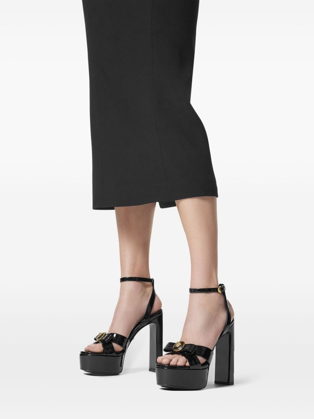 140mm Gianni Ribbon sandals - 5
