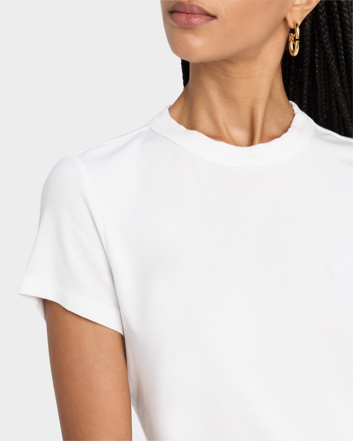 Ribbed Crewneck Baby Tee - 5