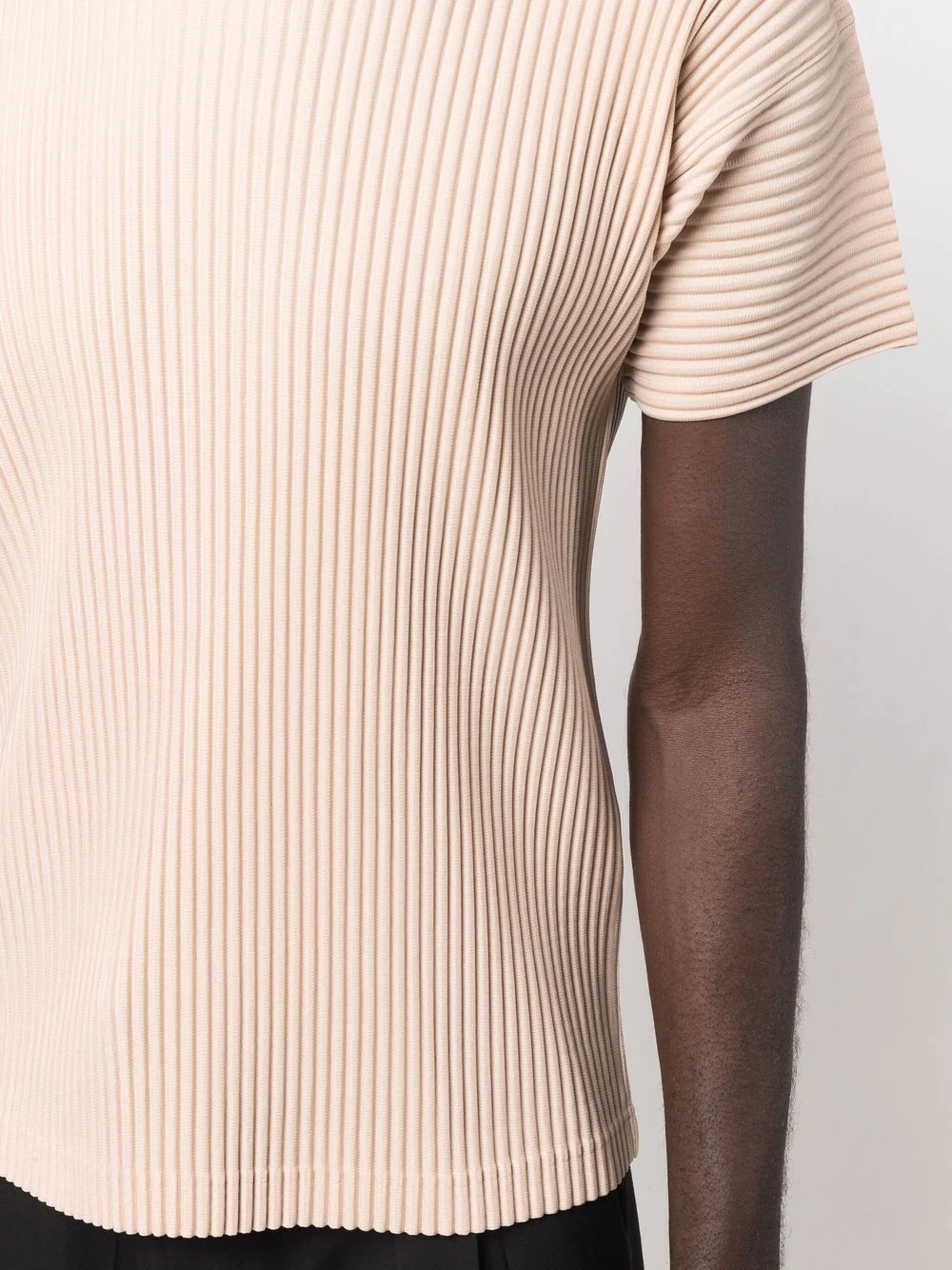 Oblique pleated T-shirt - 5