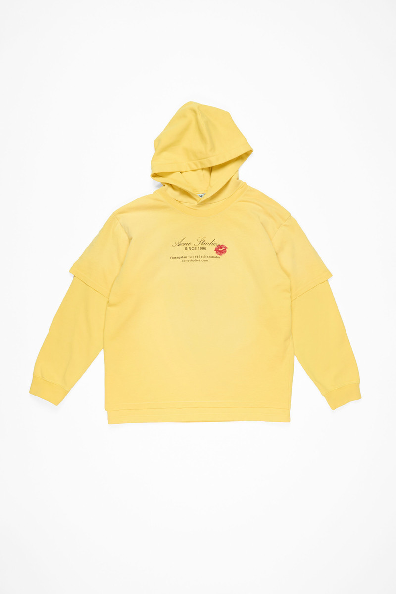 Double-layered hoodie - Bright Yellow - 1