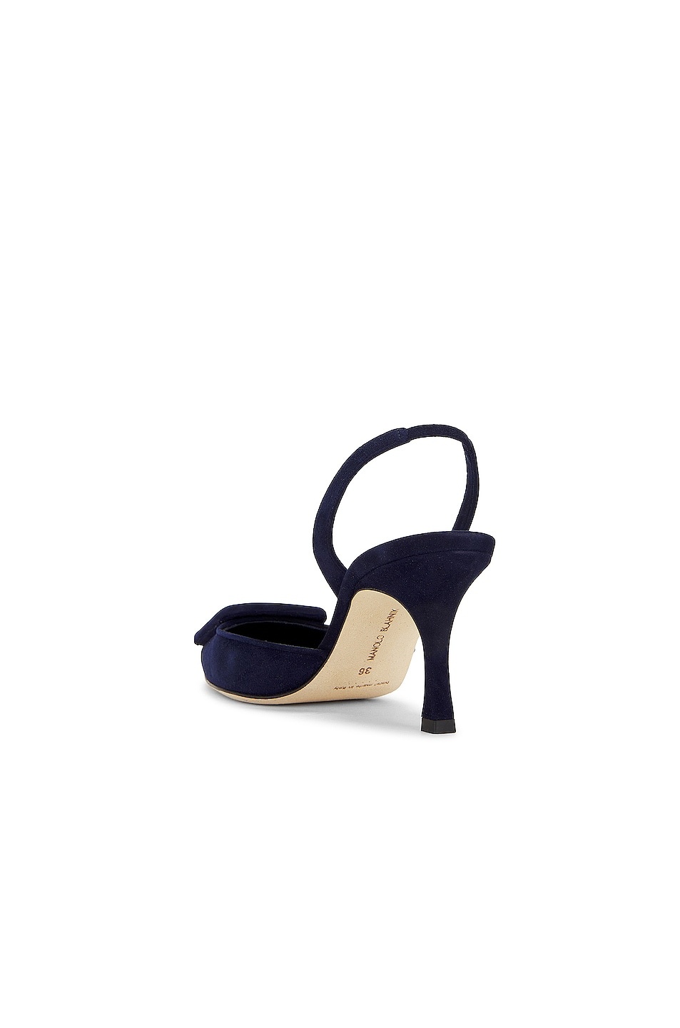 Maysli 70 Suede Slingback In Navy - 3