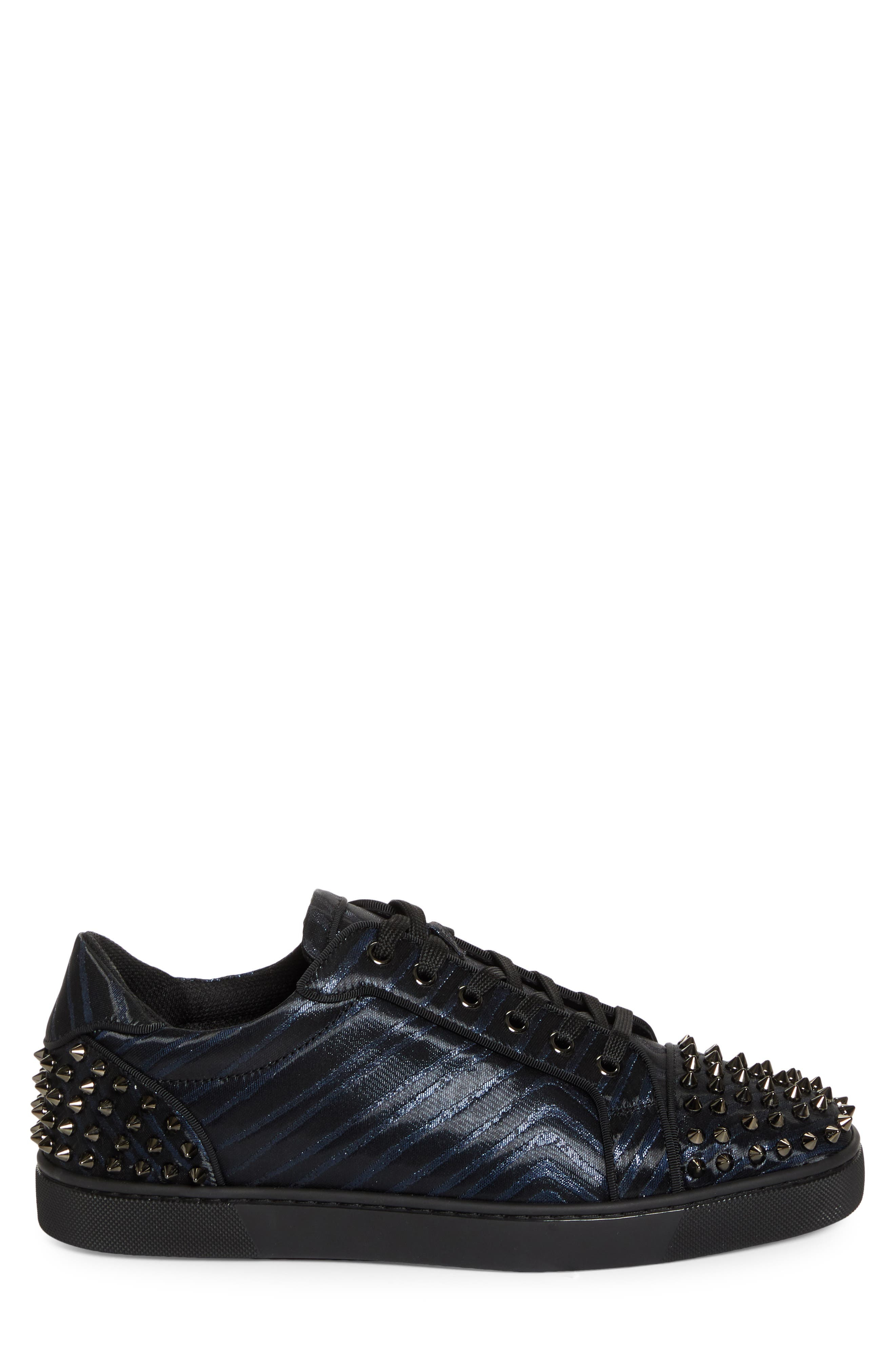 Christian Louboutin Seavaste 2 Orlato Flat Jacquard Sneaker in Black Navy at Nordstrom - 3