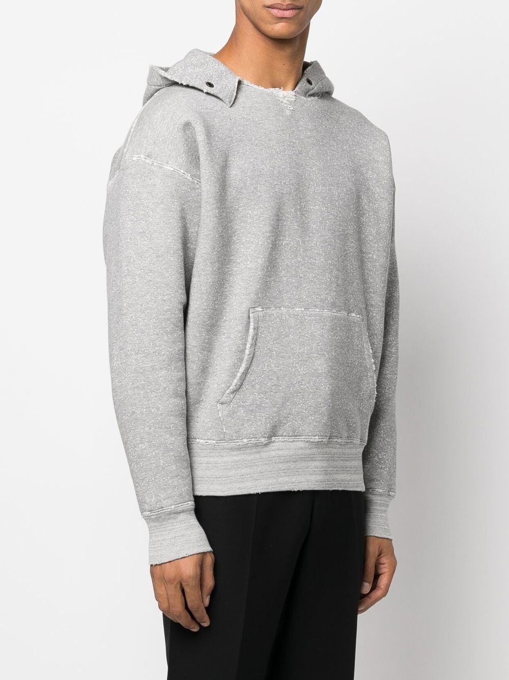 grunge cotton-jersey hoodie - 4