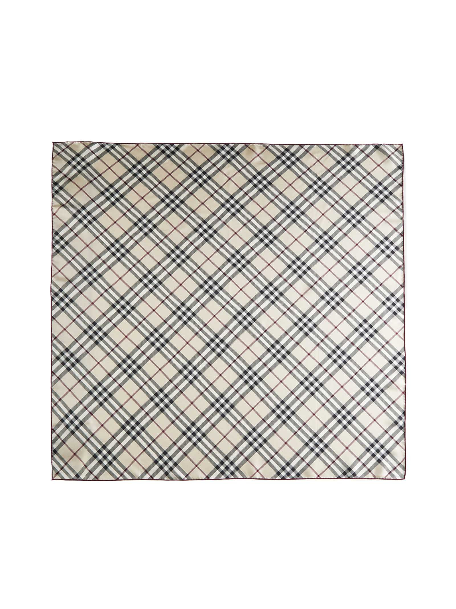 Burberry Women Check Print Silk Scarf - 3
