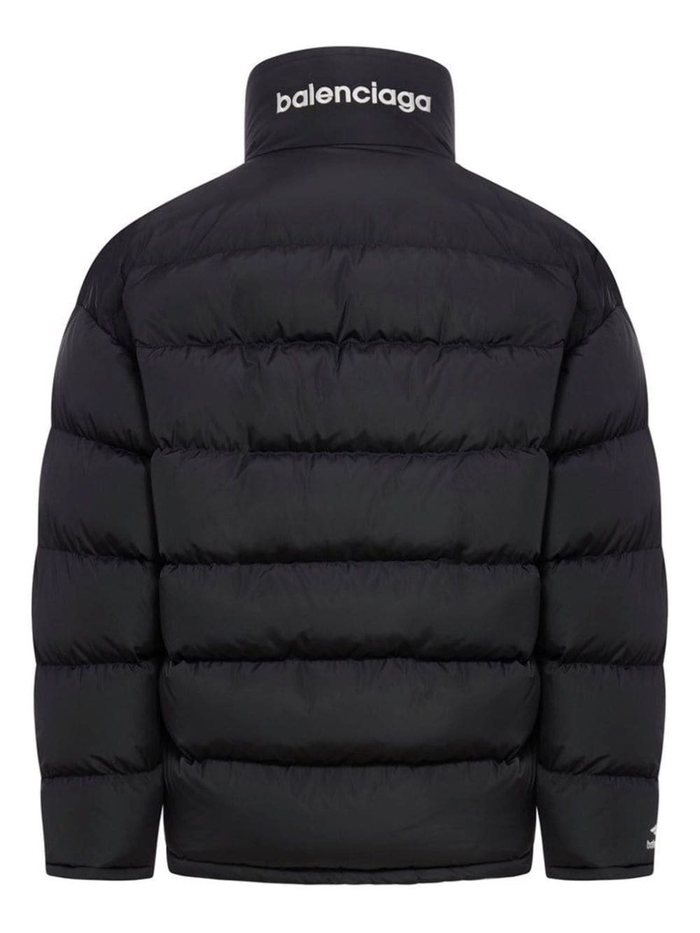 embroidered-logo puffer jacket - 2