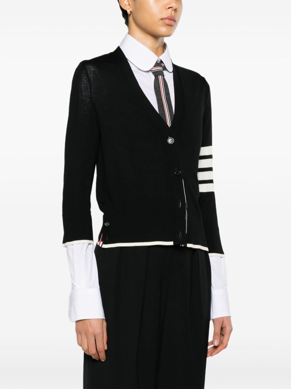 4-Bar virgin wool cardigan - 3