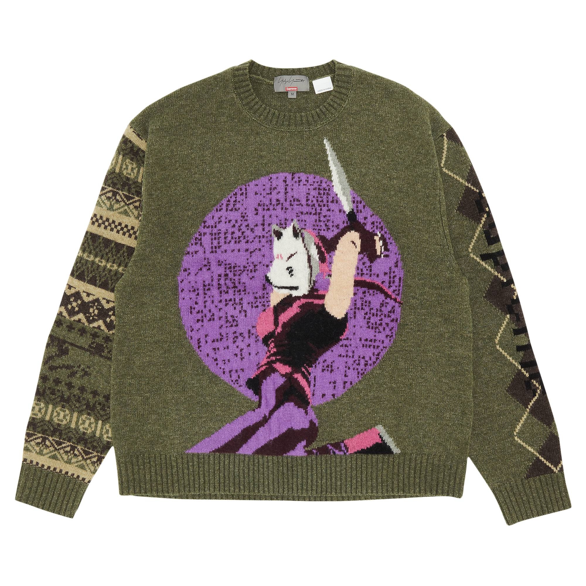 Supreme x Yohji Yamamoto x TEKKEN Sweater 'Olive' - 1