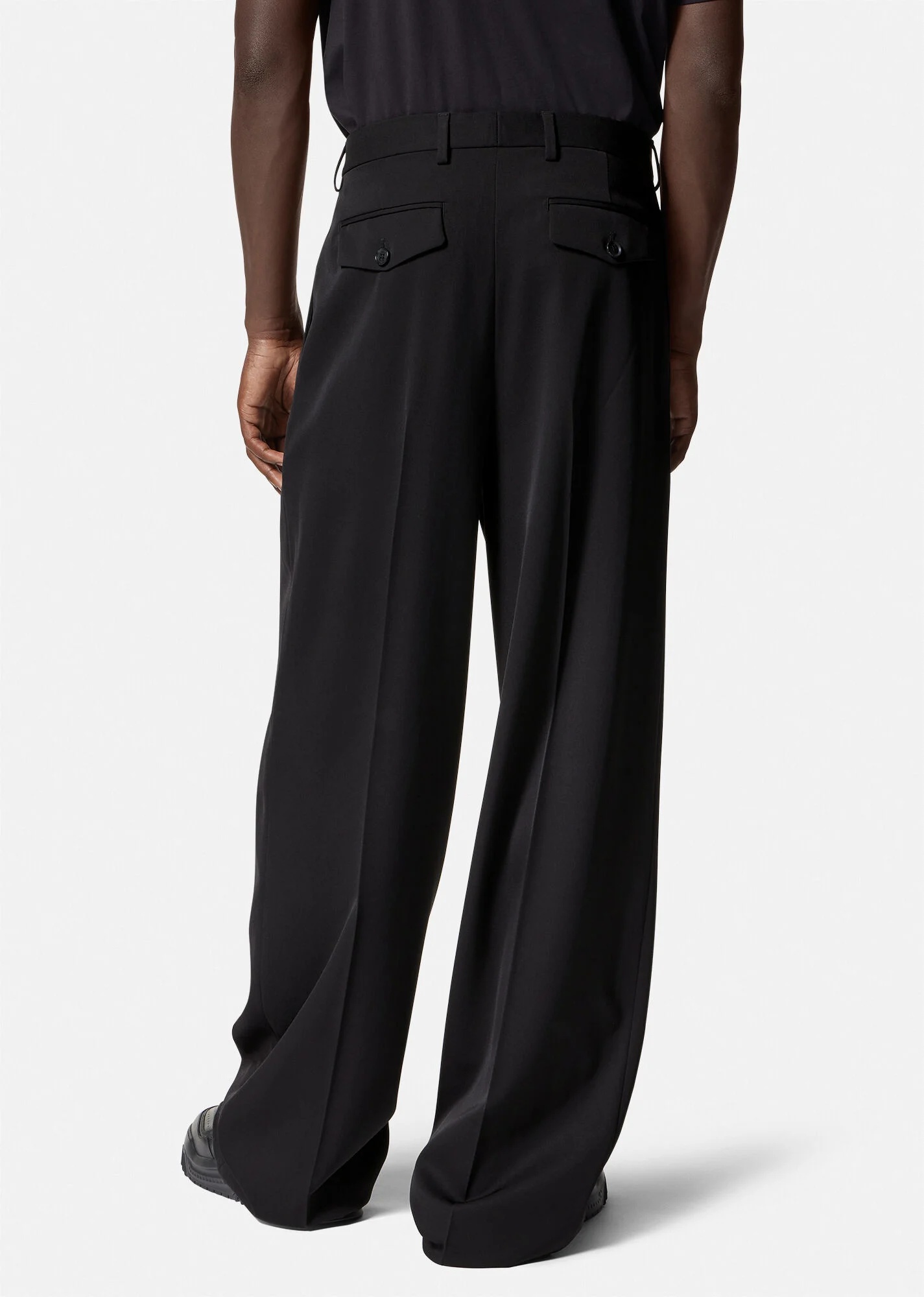 Pleated Wool Pants - 4