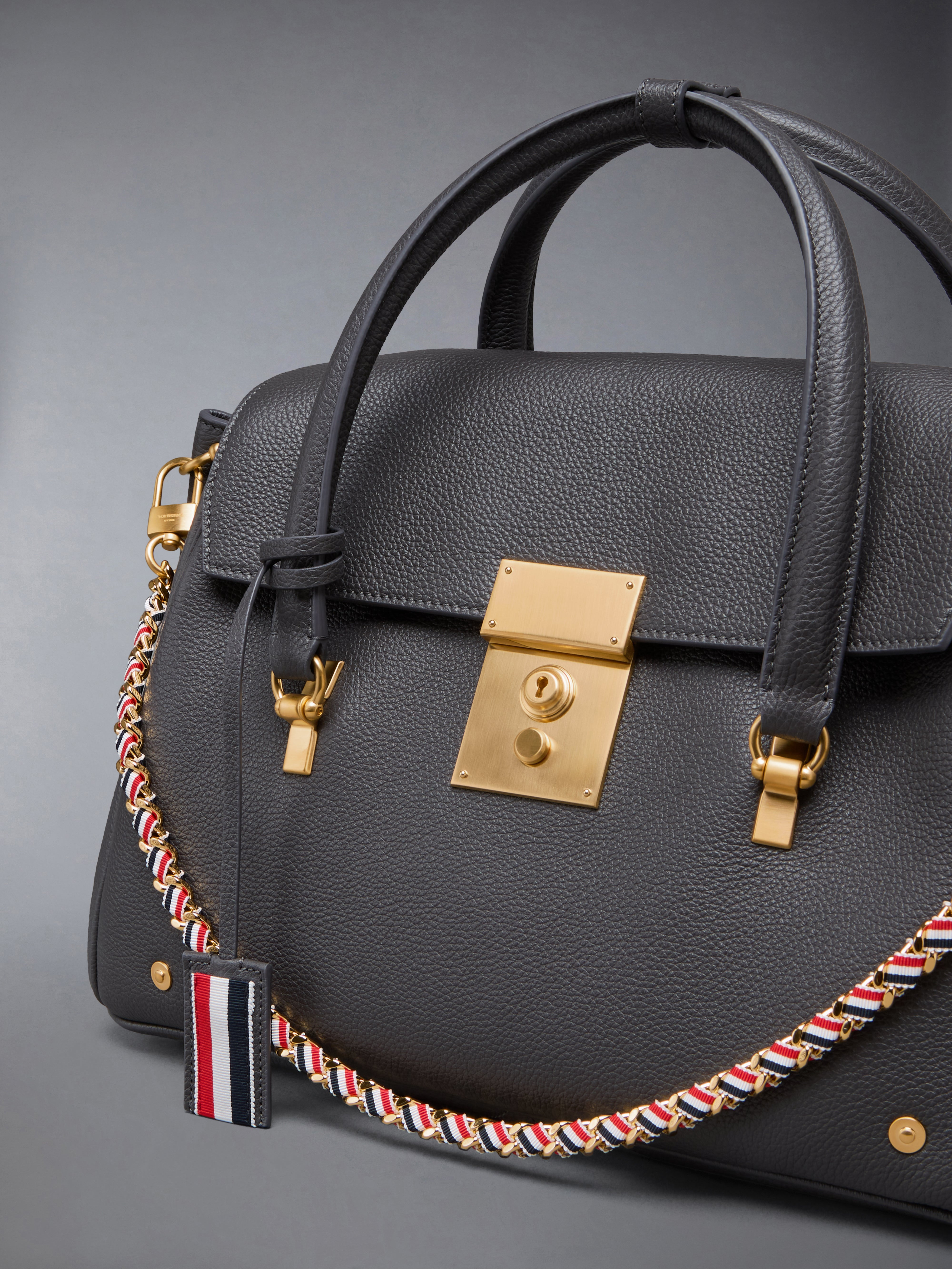 BOLTON BAG IN SOFT PEBBLE GRAIN LEATHER - 5