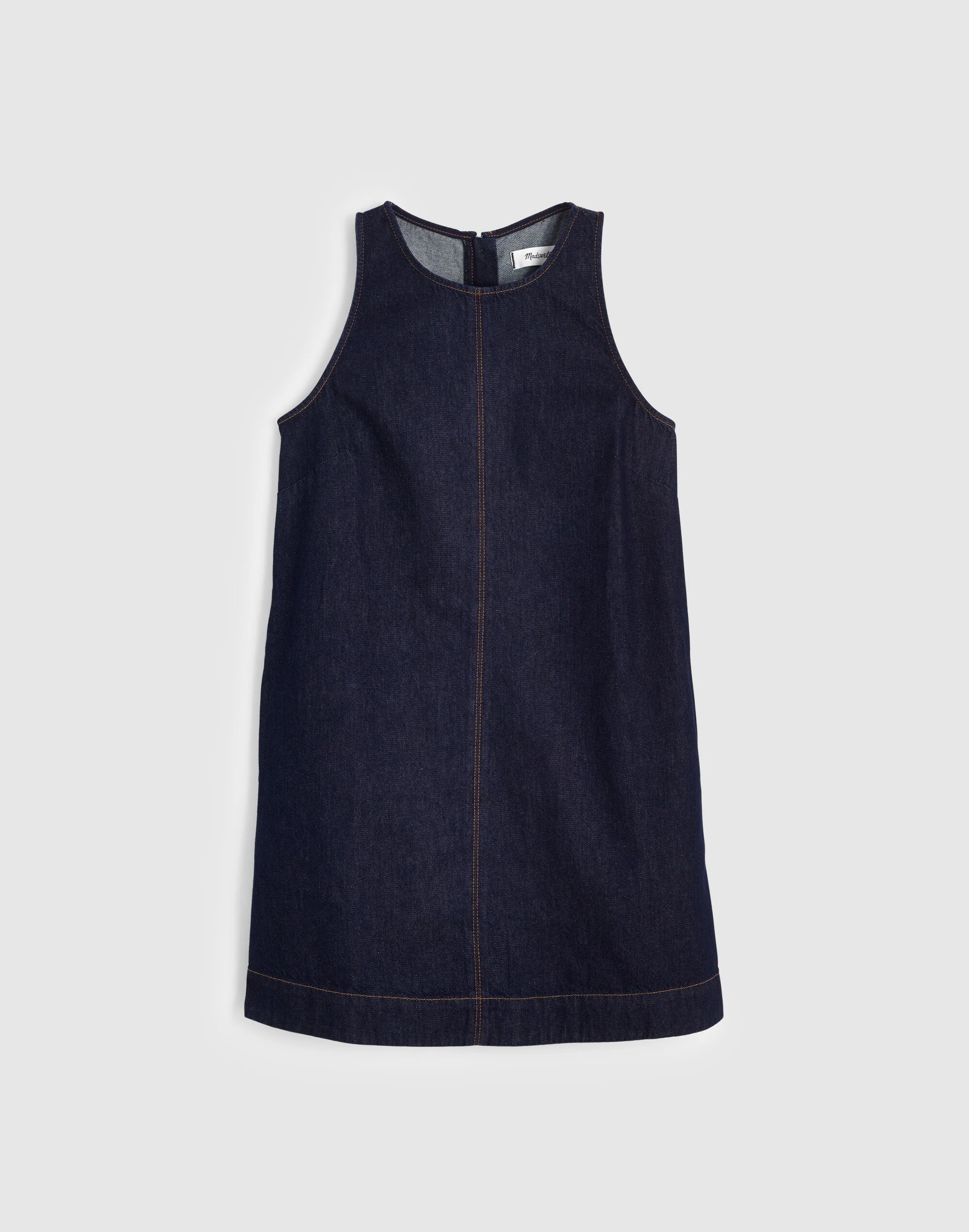 Denim Mini Shift Dress - 1