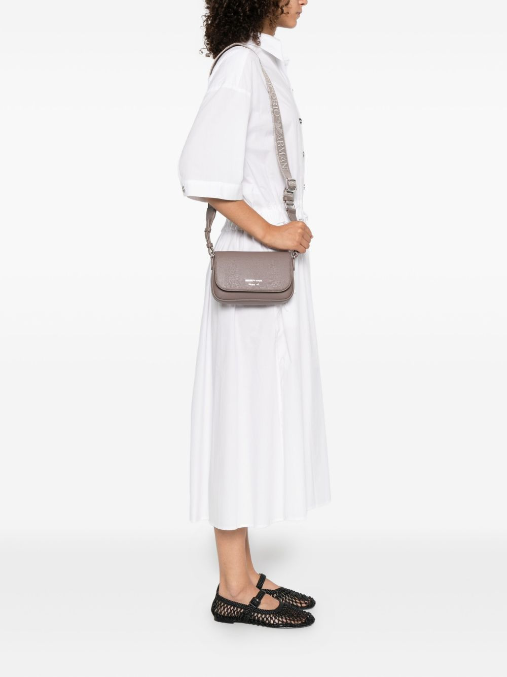 logo-print shoulder bag - 2