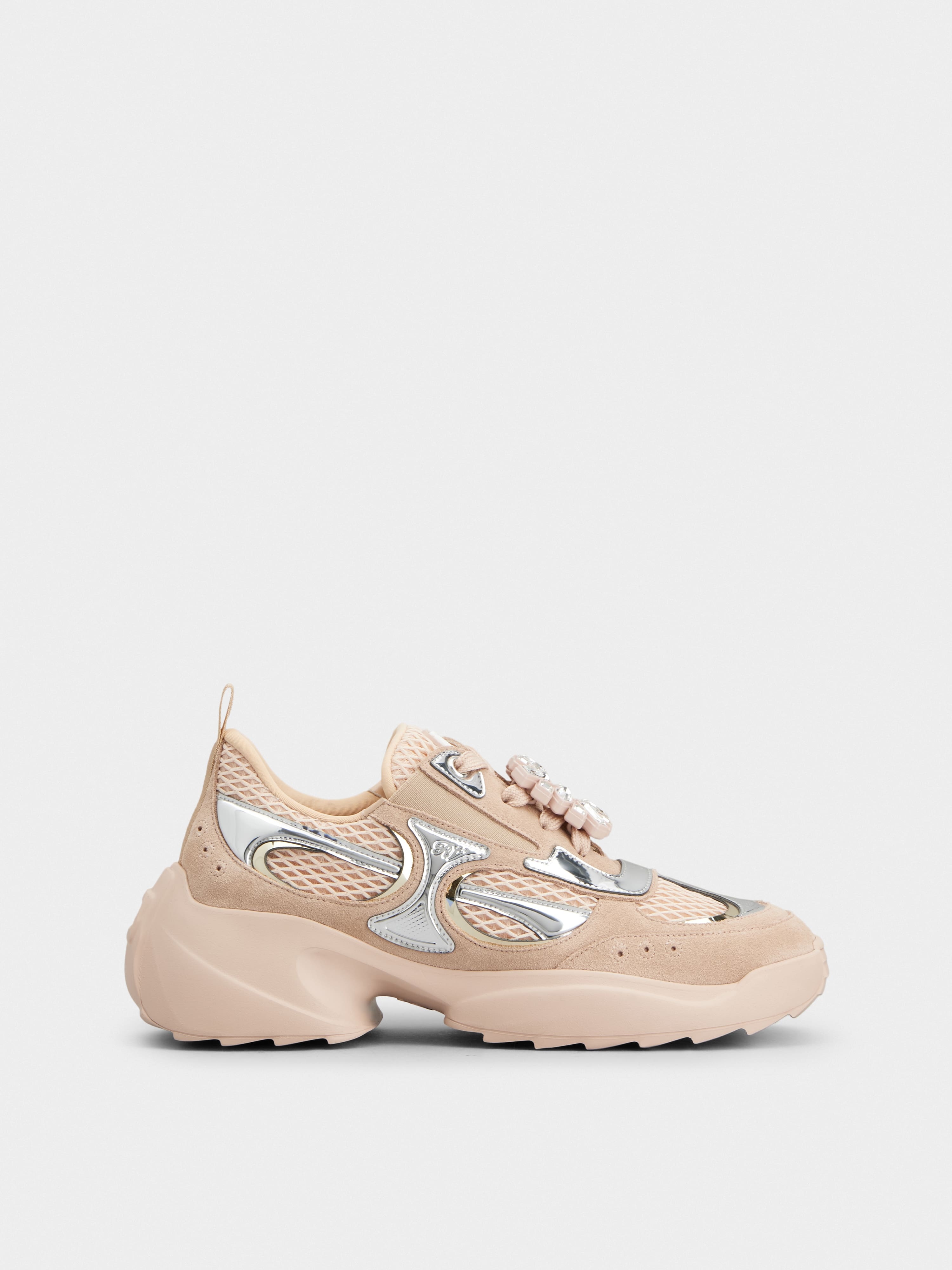 Viv' on the Run Sneakers in suede and fabric - 1