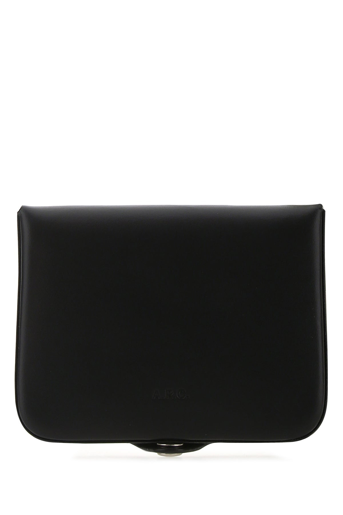 Black leather card holder - 1