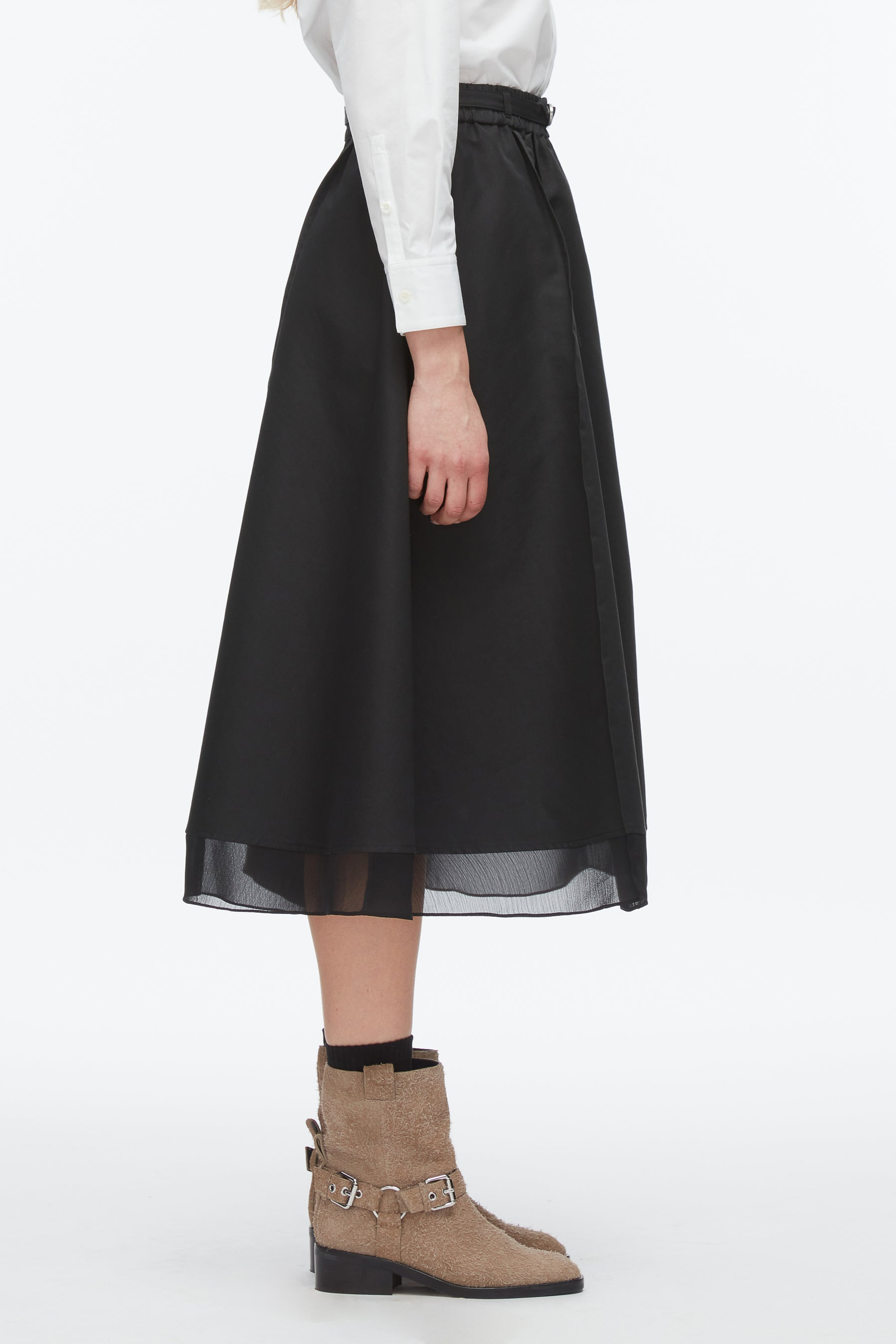Belted Midi Skirt - 3