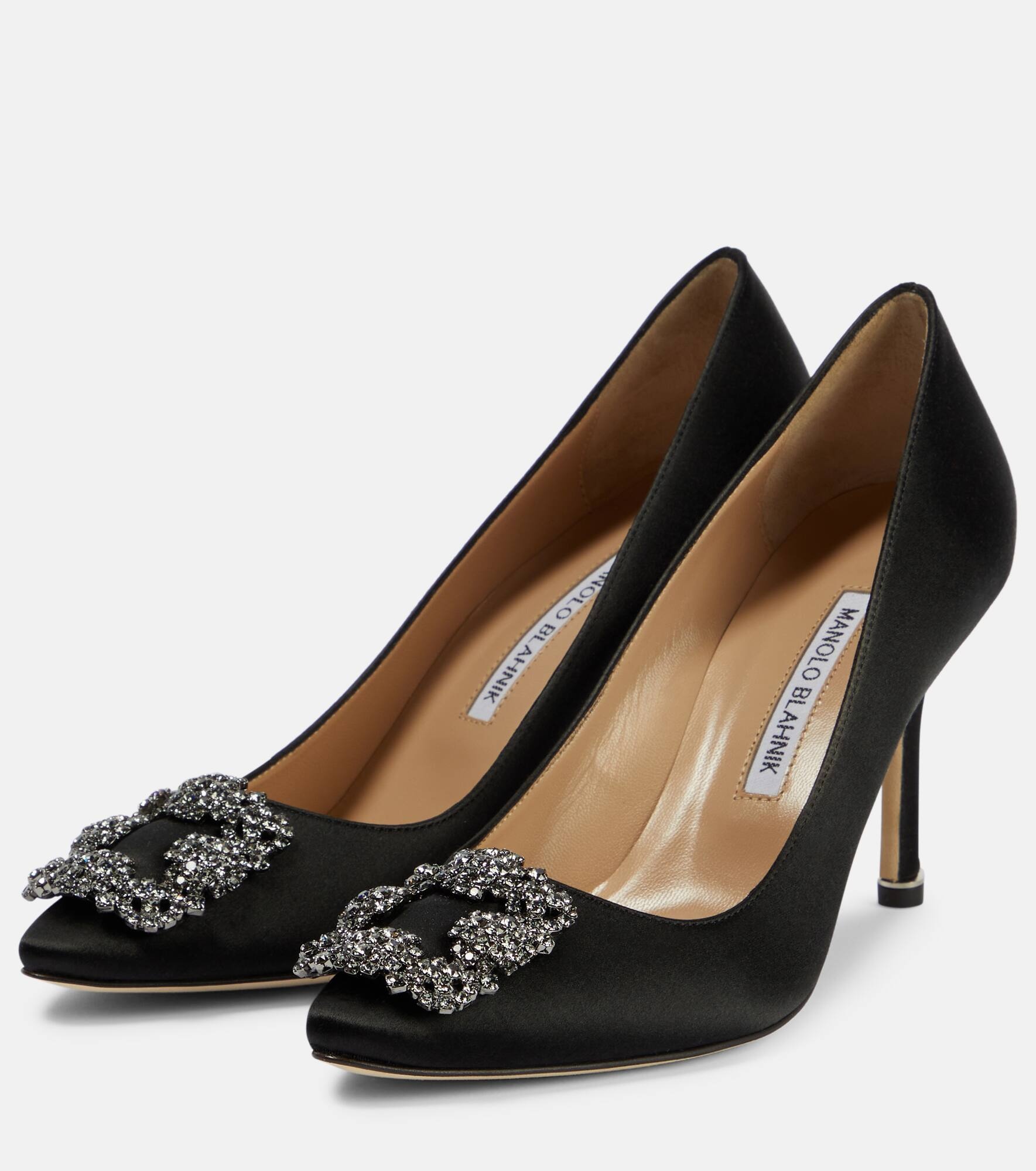 Hangisi 90 embellished satin pumps - 5