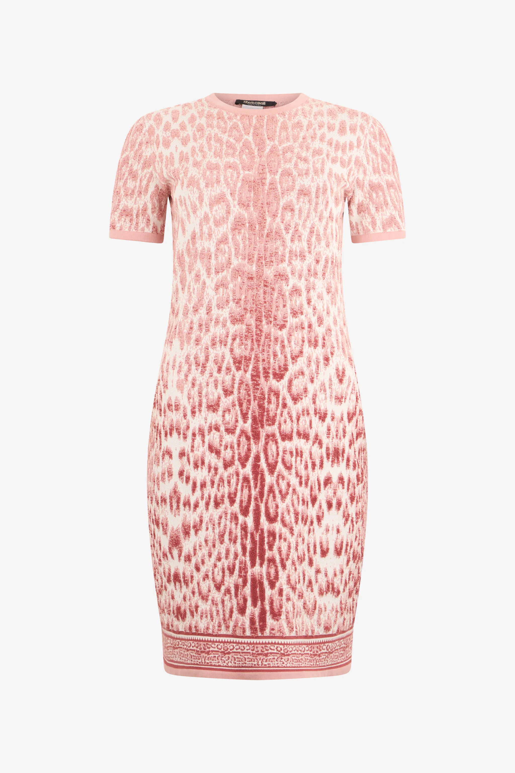Jaguar Pink Print Midi Dress - 1