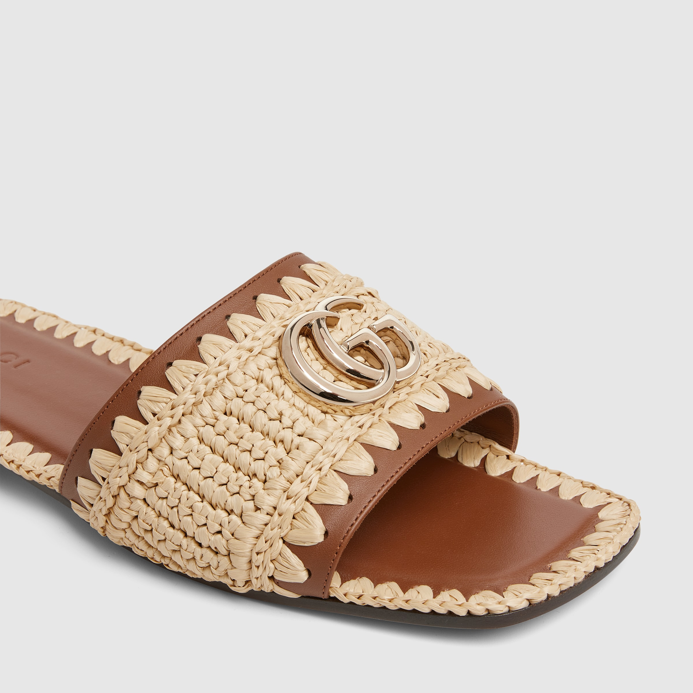 Women's slide sandal with Double G - 4