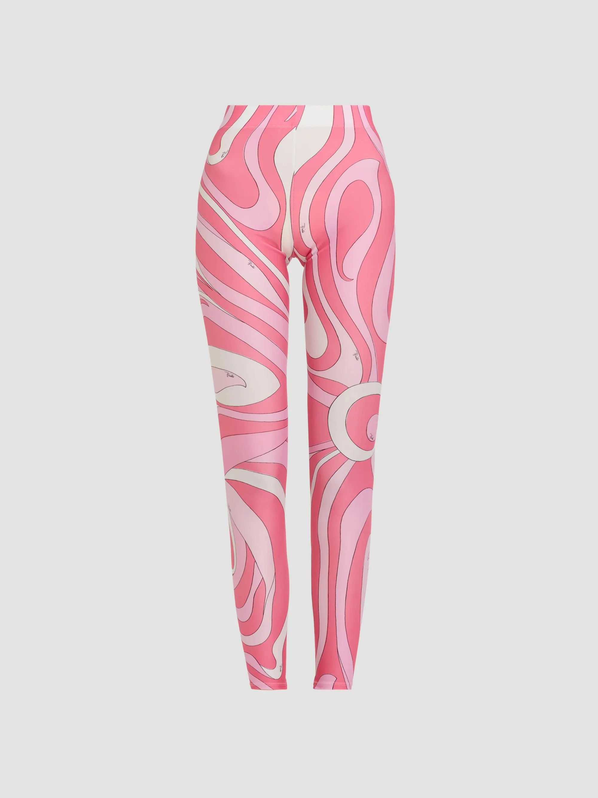 Women's Printed High-Rise Leggings - Pink - 1