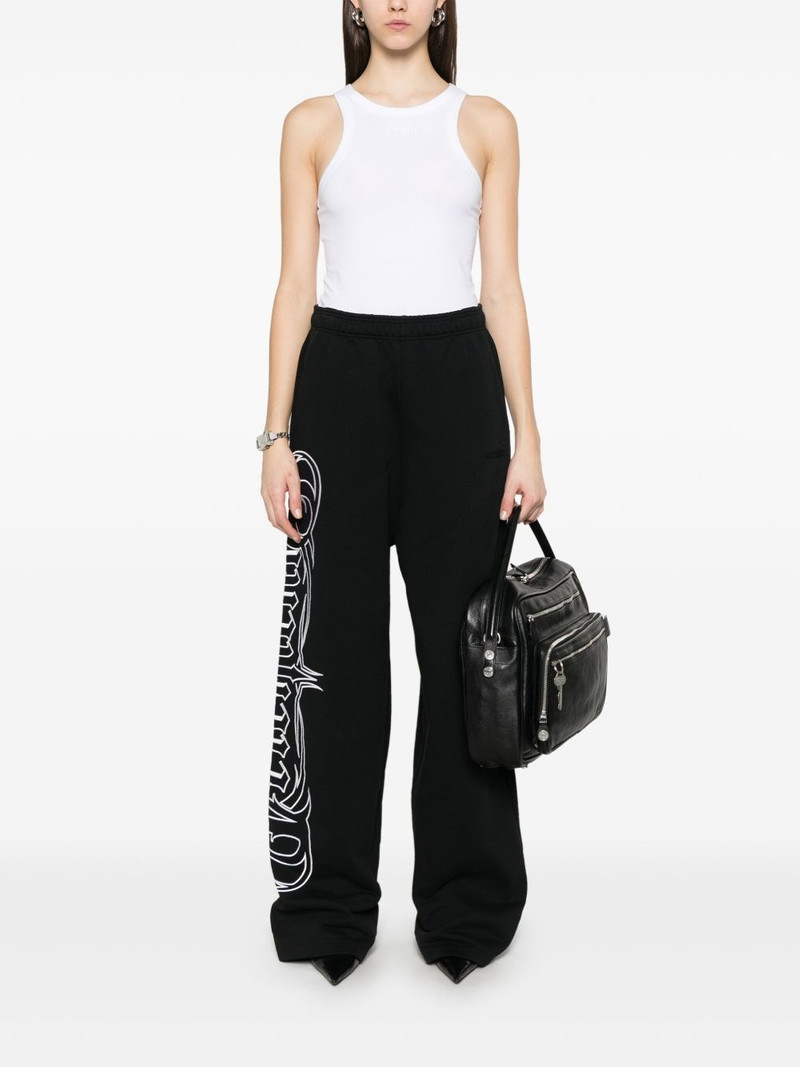 VETEMENTS logo-embroidered tank top outlook