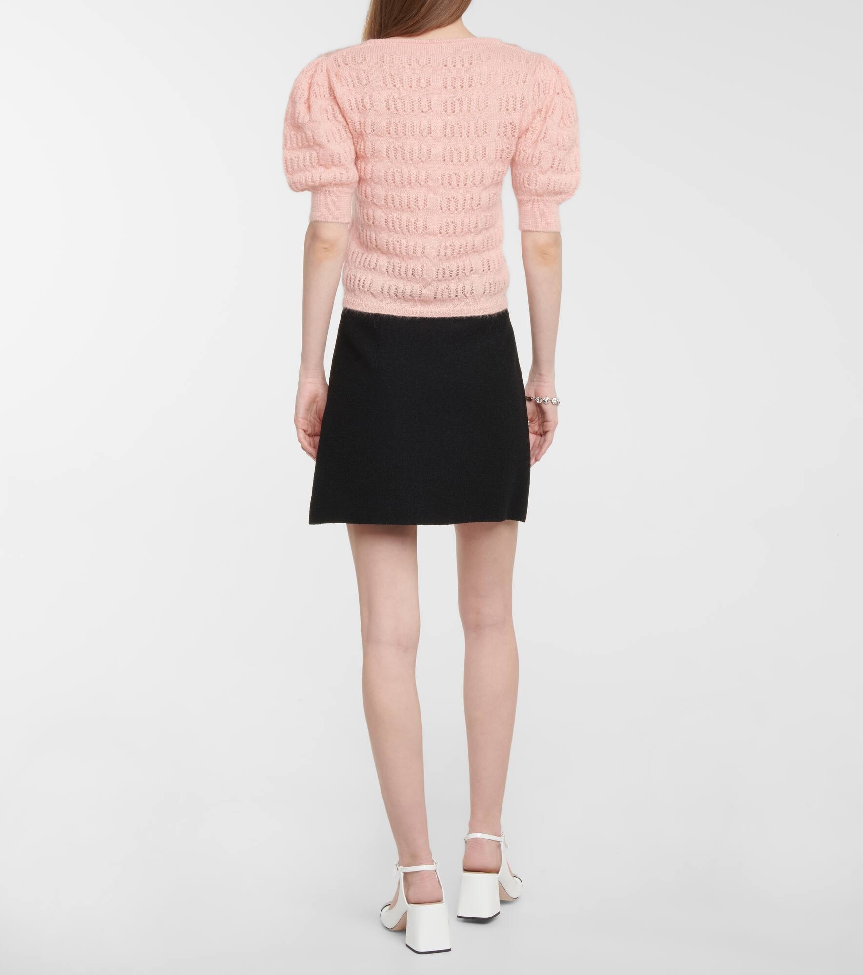 Pointelle knit mohair-blend top - 3