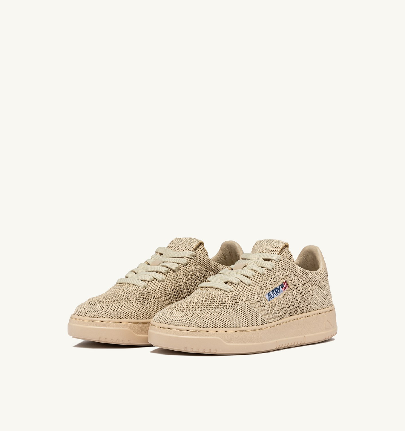 MEDALIST EASEKNIT LOW SNEAKERS IN CREME BRULEE KNIT - 2