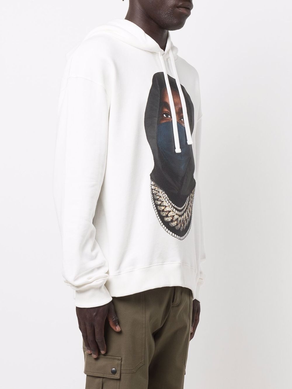 graphic-print cotton hoodie - 3