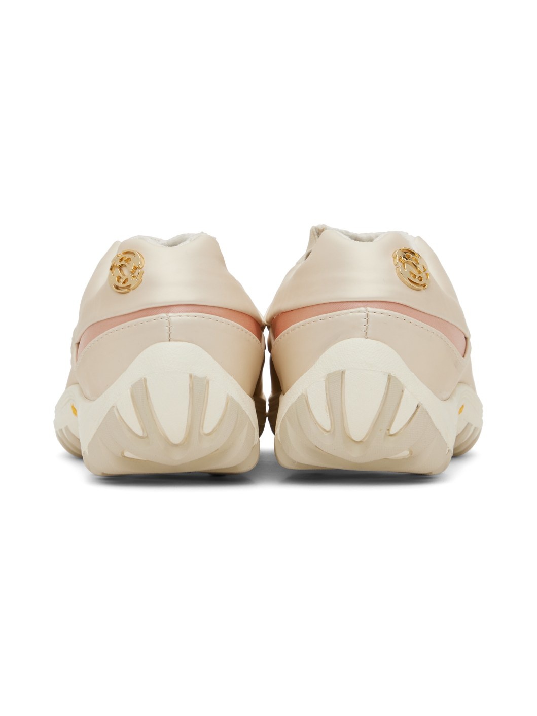 Beige & Pink Neo Sneakers - 2