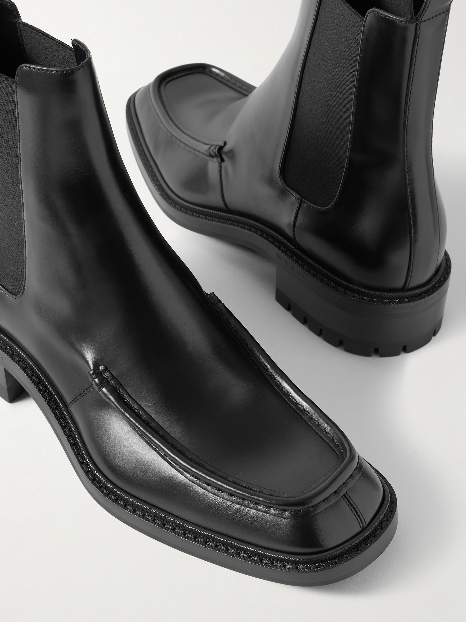 Wesh Leather Chelsea Boots Black - 5