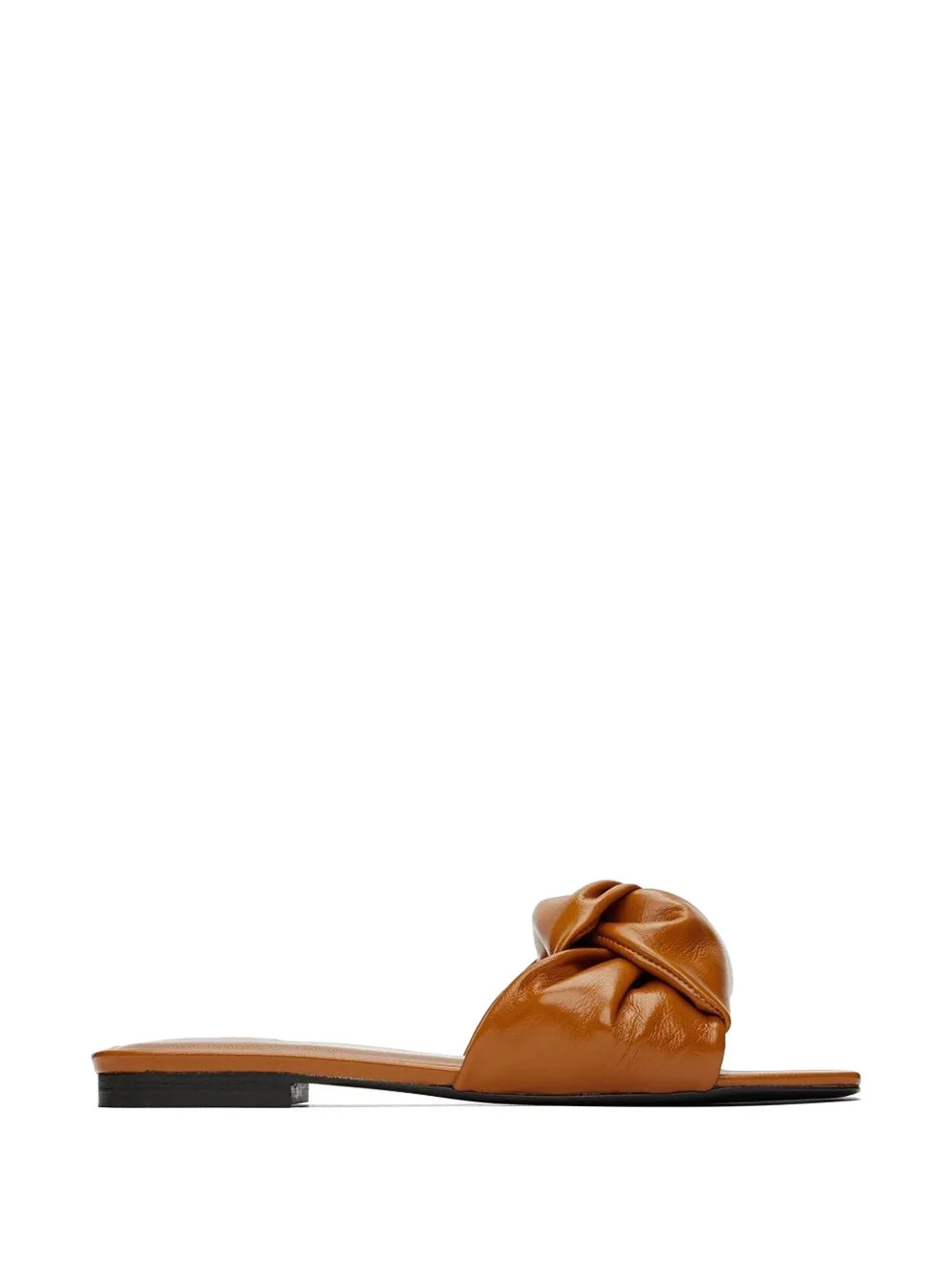 Lima knot-detailed slip-on leather sandals - 1