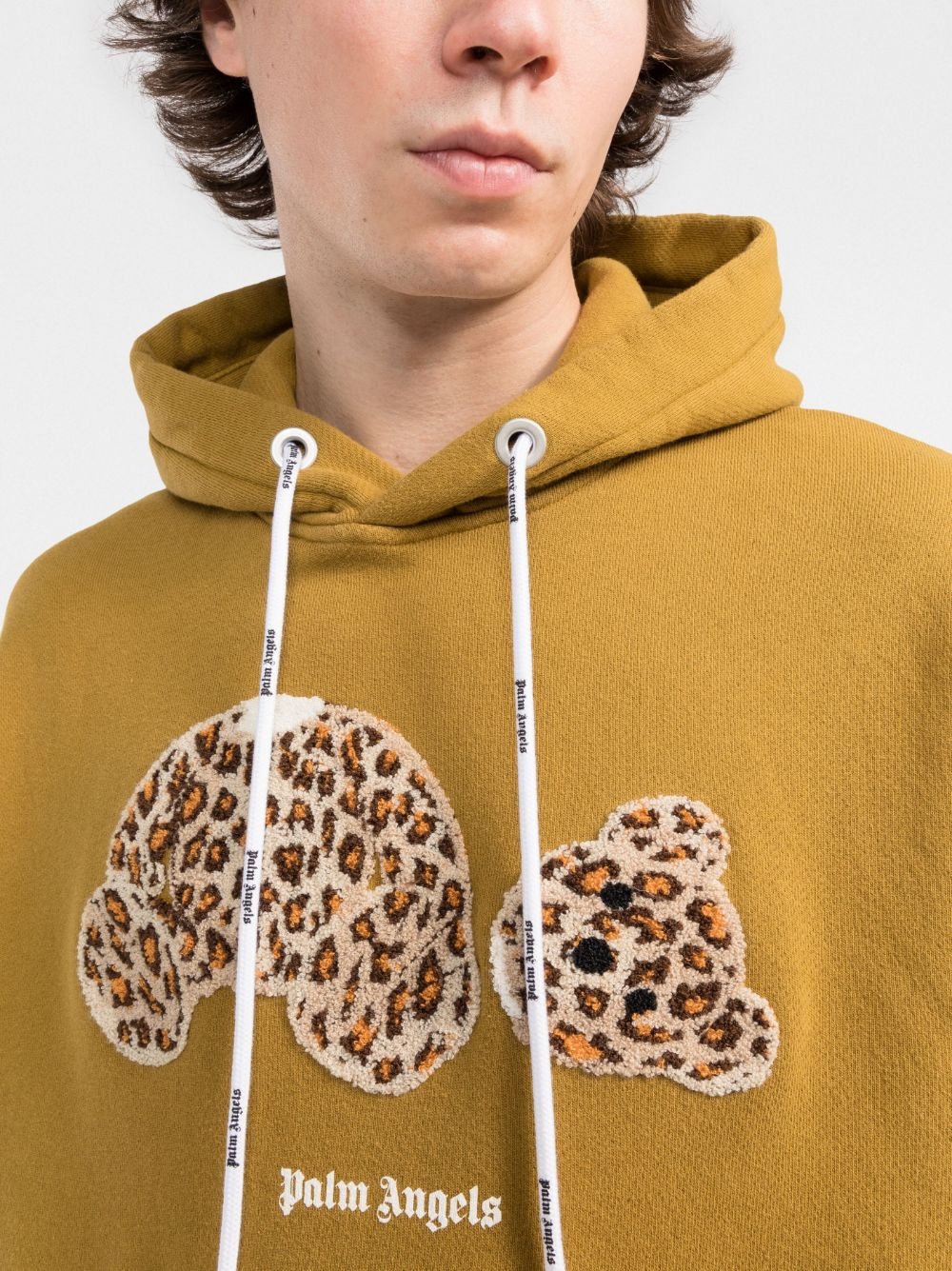 Leopard Bear drawstring hoodie - 5