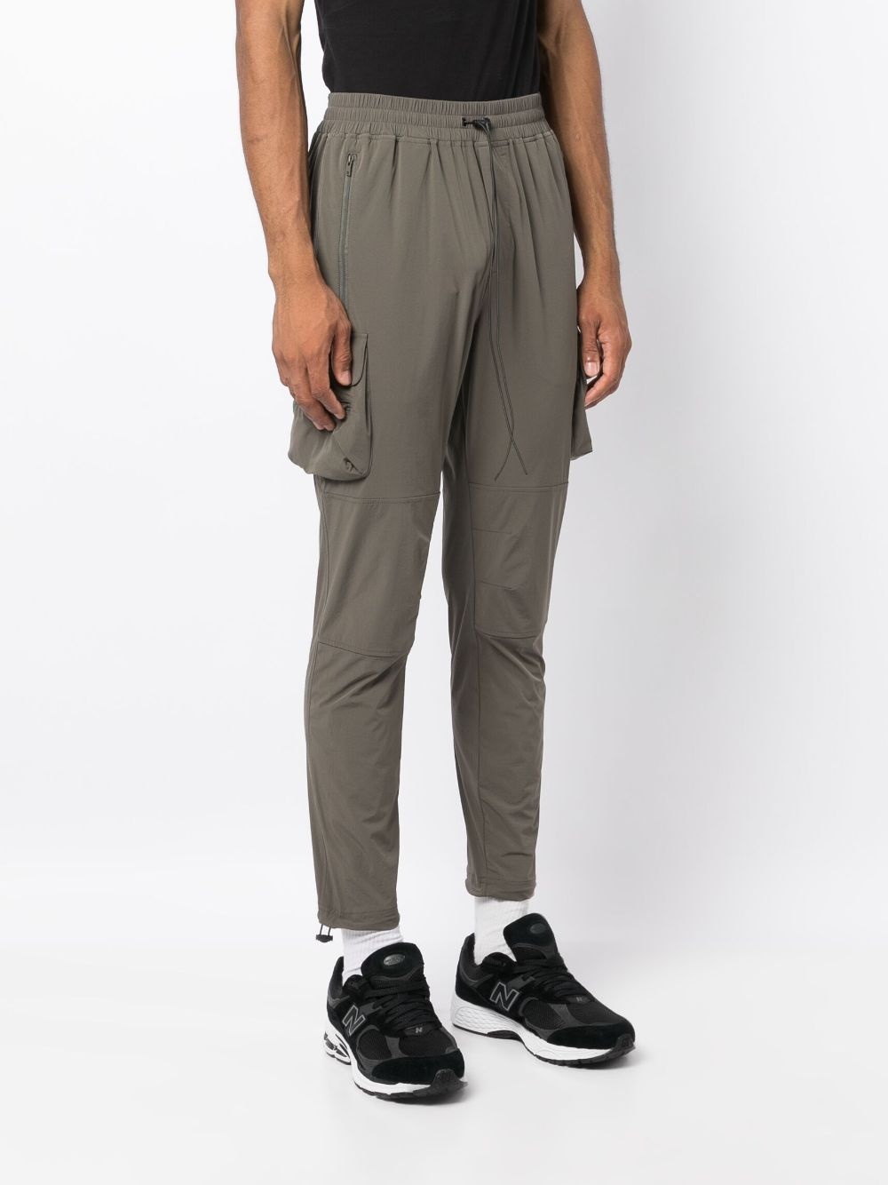 drawstring-waistband track pants - 3