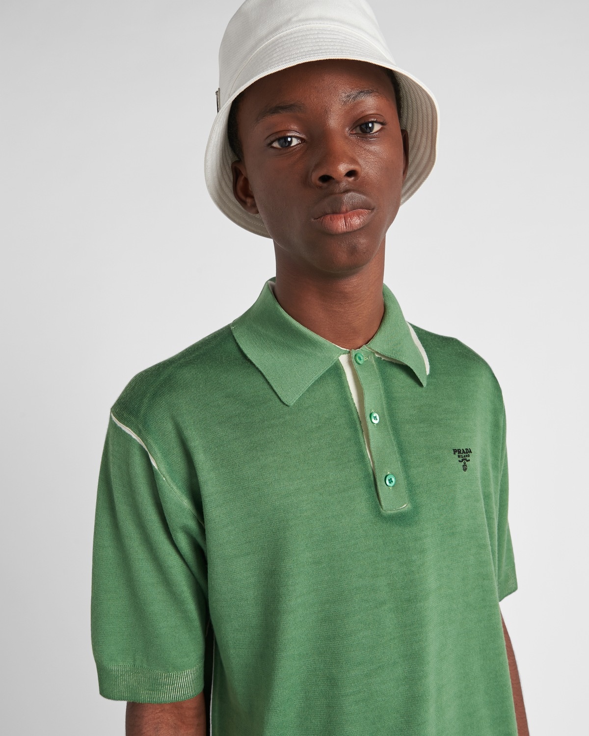 Wool and cashmere polo shirt - 3