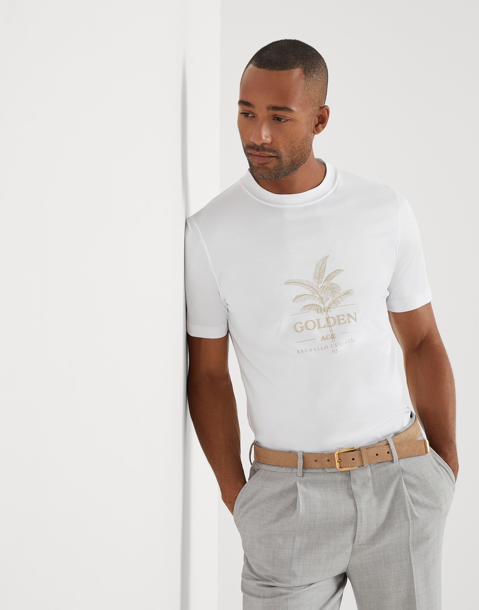 Brunello Cucinelli Cotton jersey crew neck T-shirt with