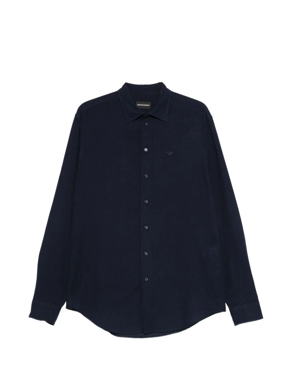 chest-logo button-fastening shirt - 1