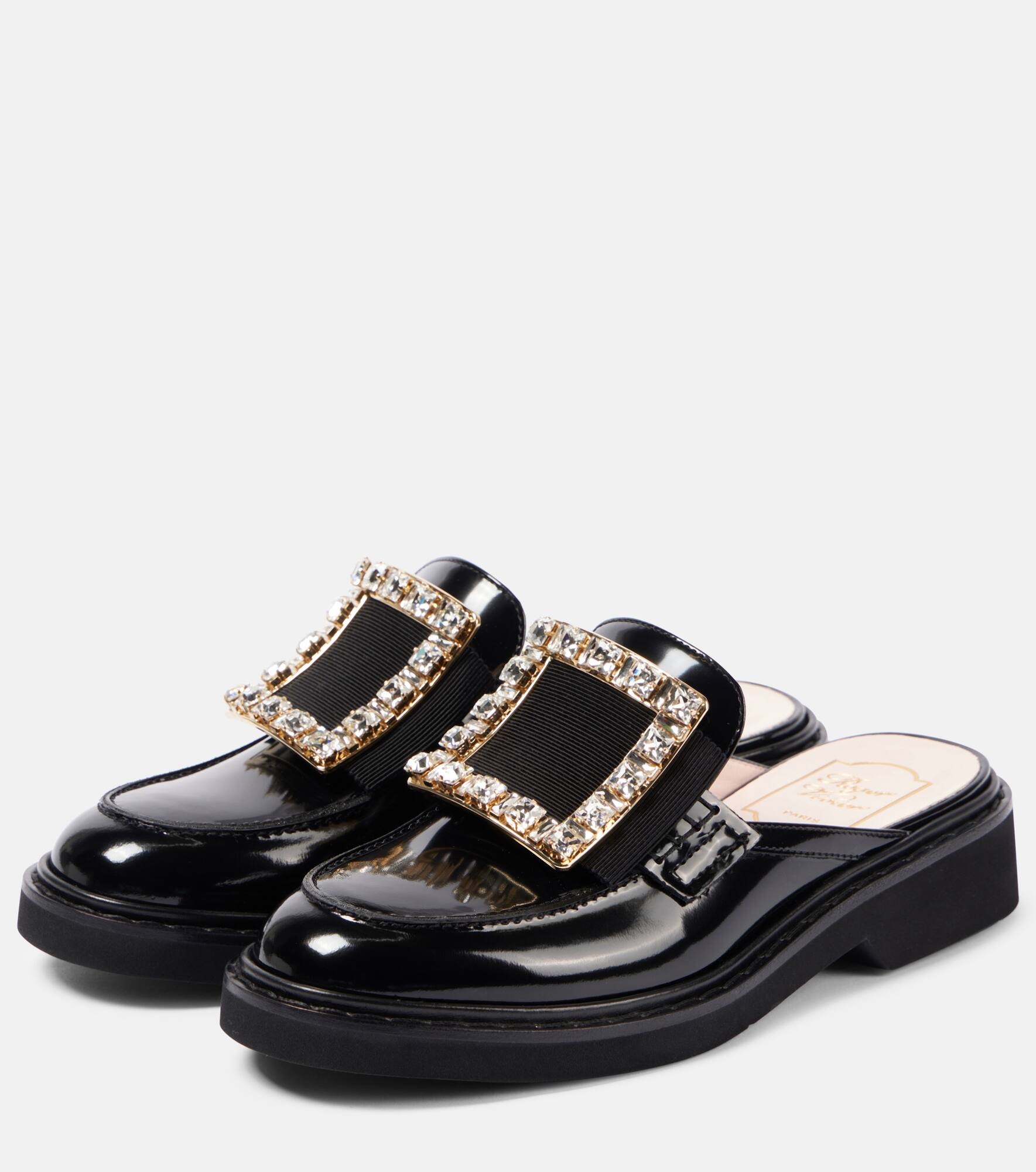 Viv' Rangers embellished leather mules - 4