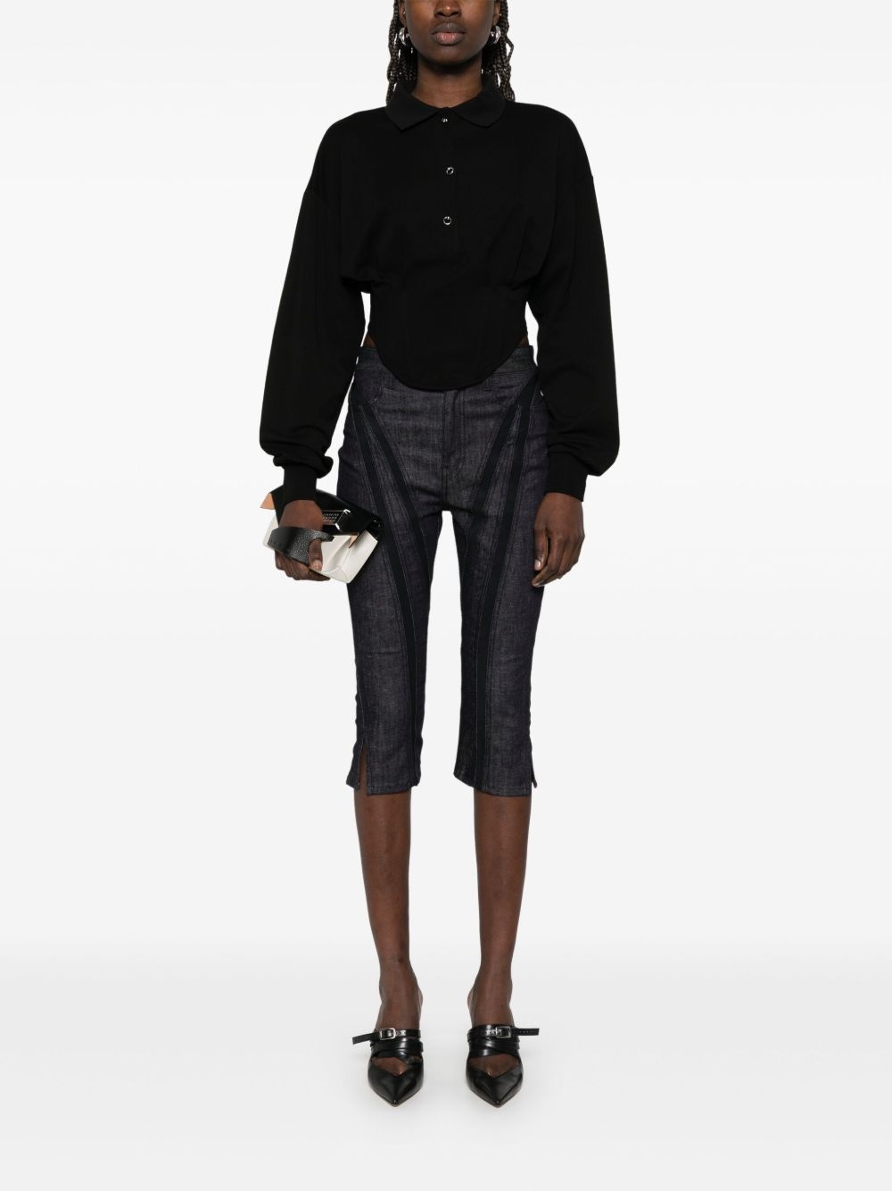 corseted polo shirt - 2