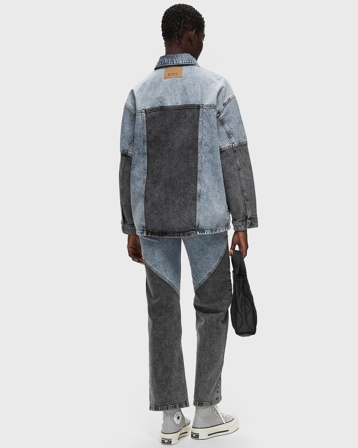 Oversized Patchwork Jacket - 3