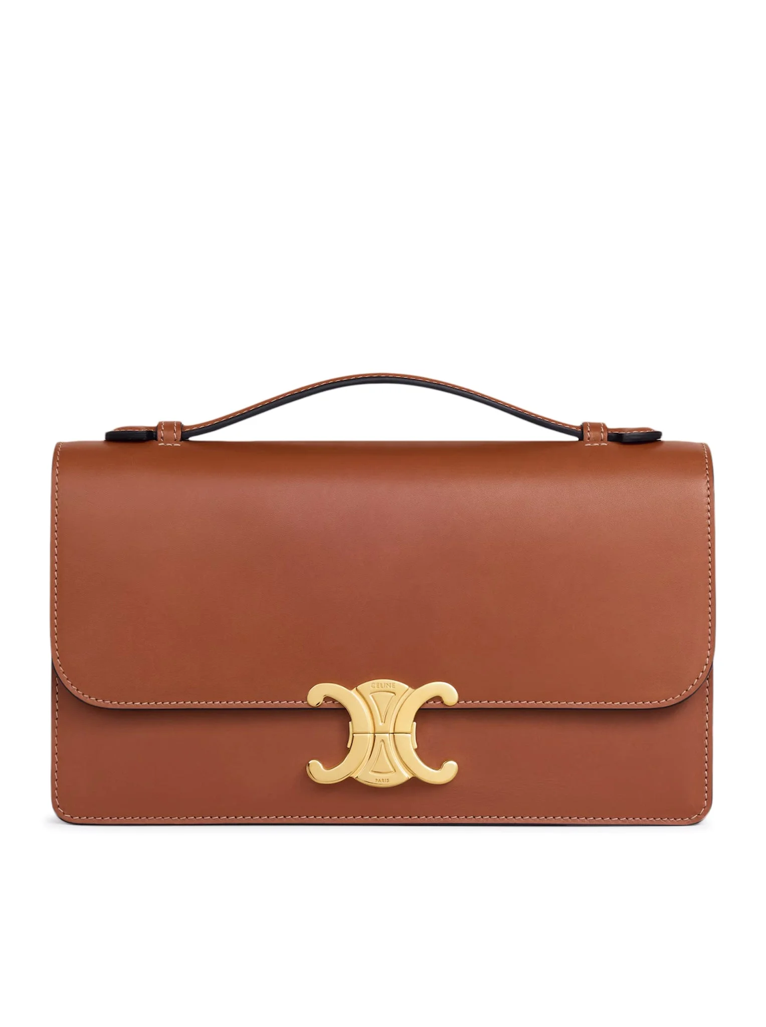 MEDIUM TRIOMPHE FOLIO BAG IN CALFSKIN - 1